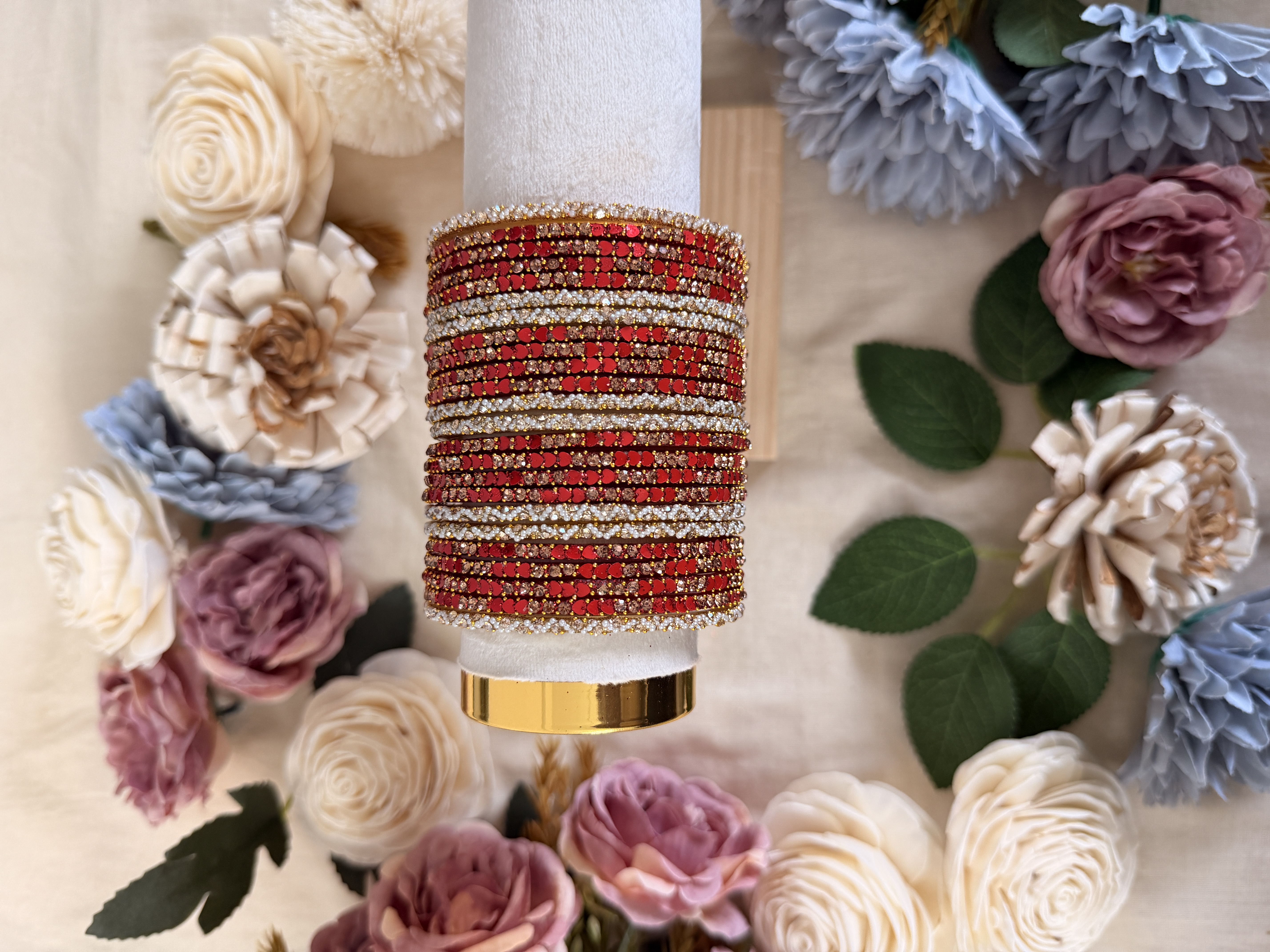 Red Heart glass bangle GB001