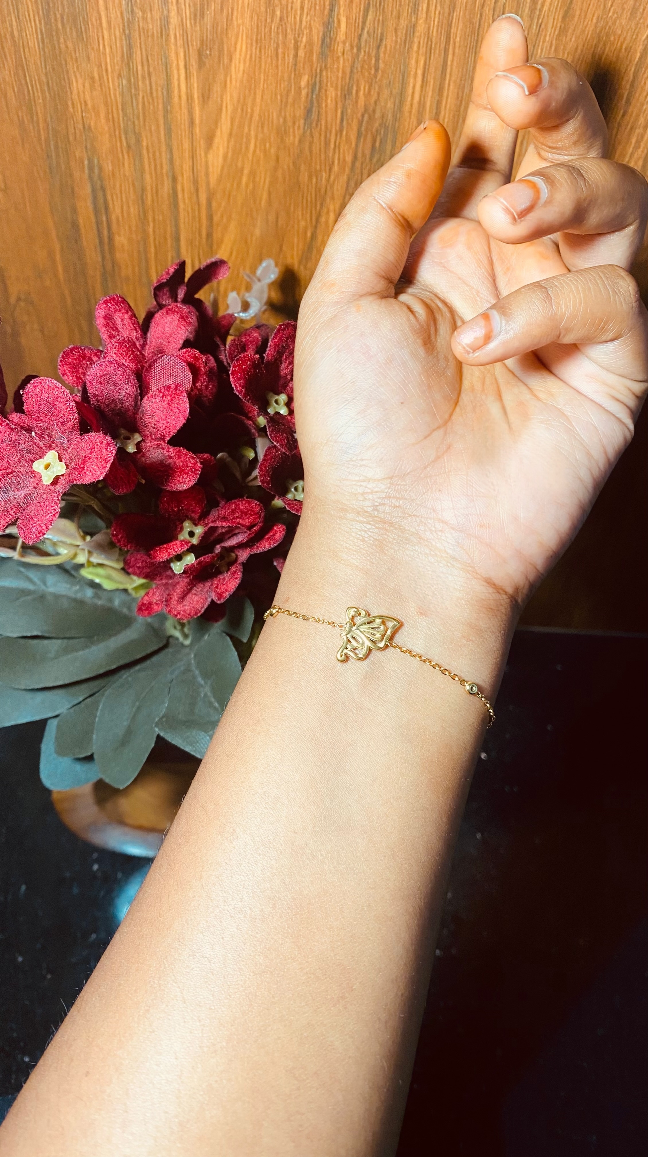 Gold butterfly ATB009