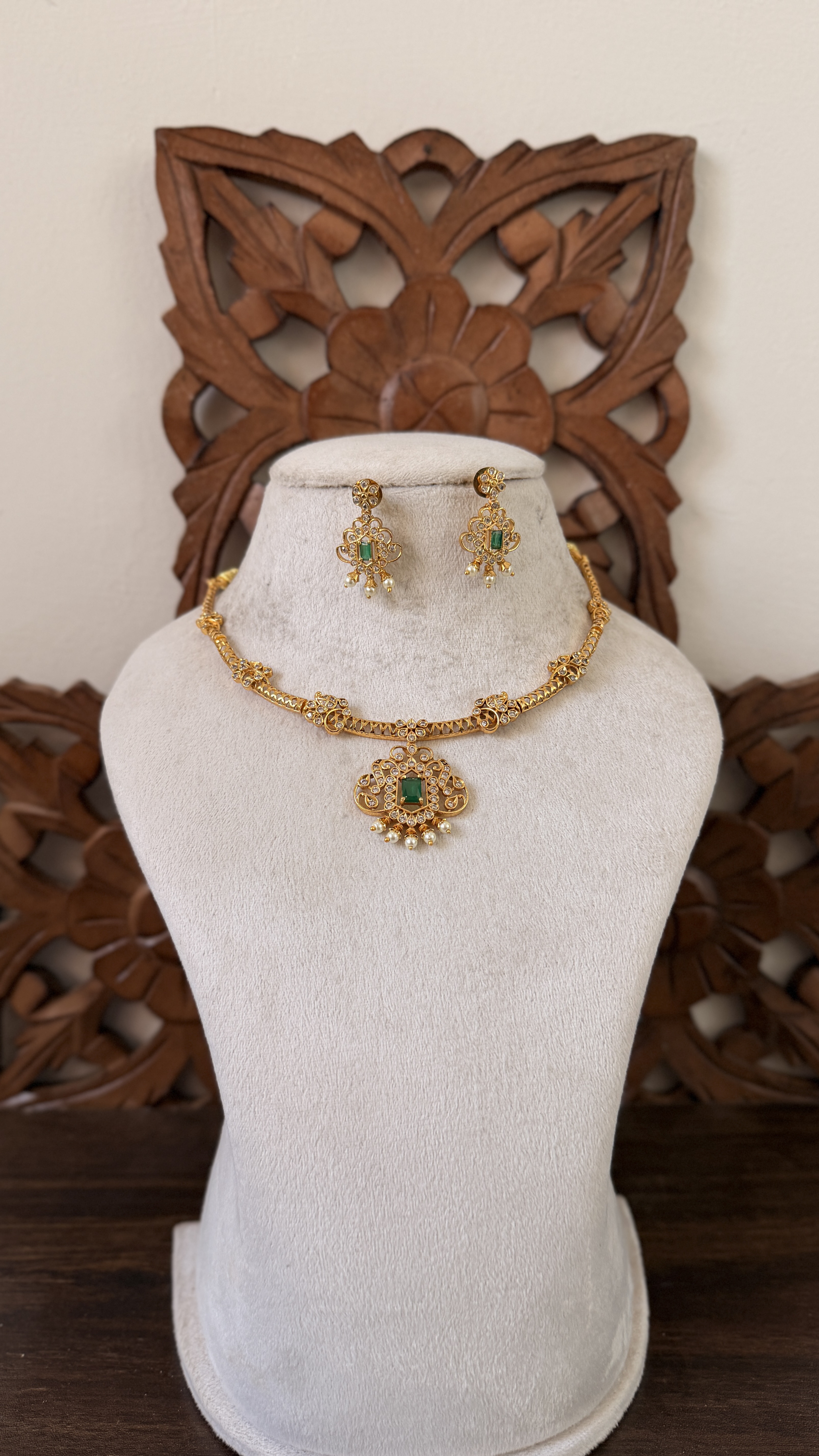 AD diamond lookalike necklace DLA65