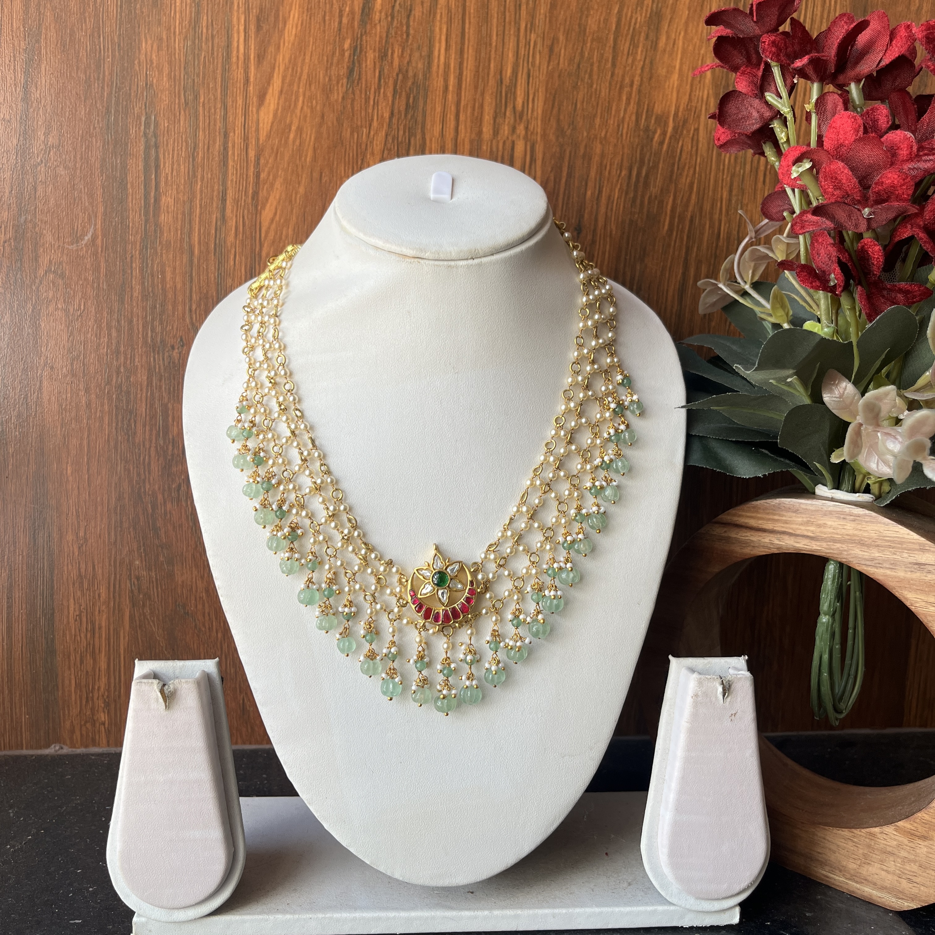 Jadau kundan pinnal neckalace JK001