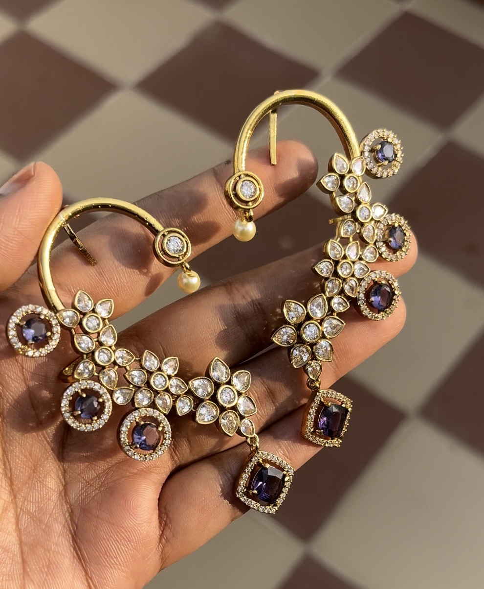 Navy blu full ear cuff