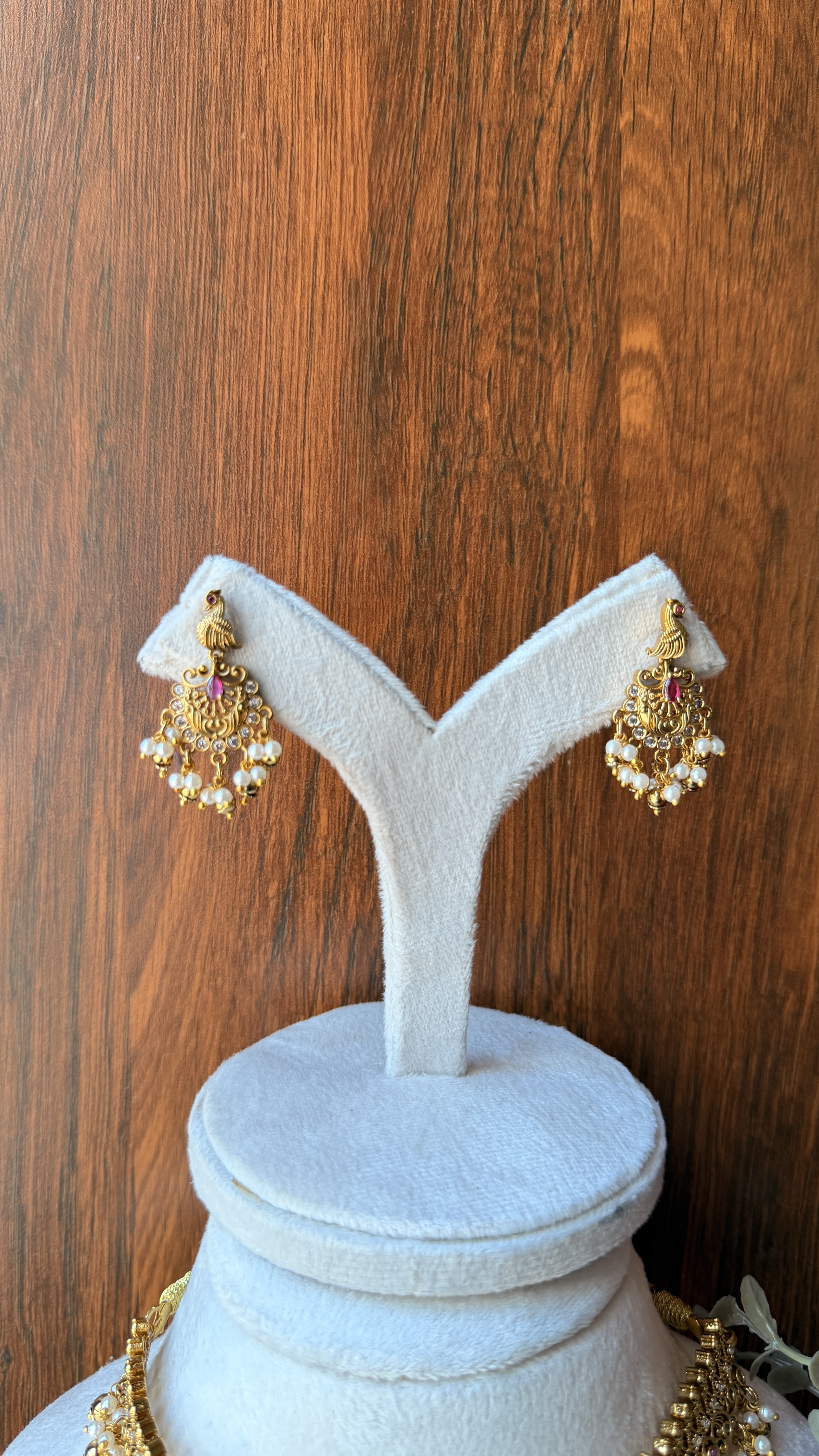 Premium gold choker neckpiece TNS891