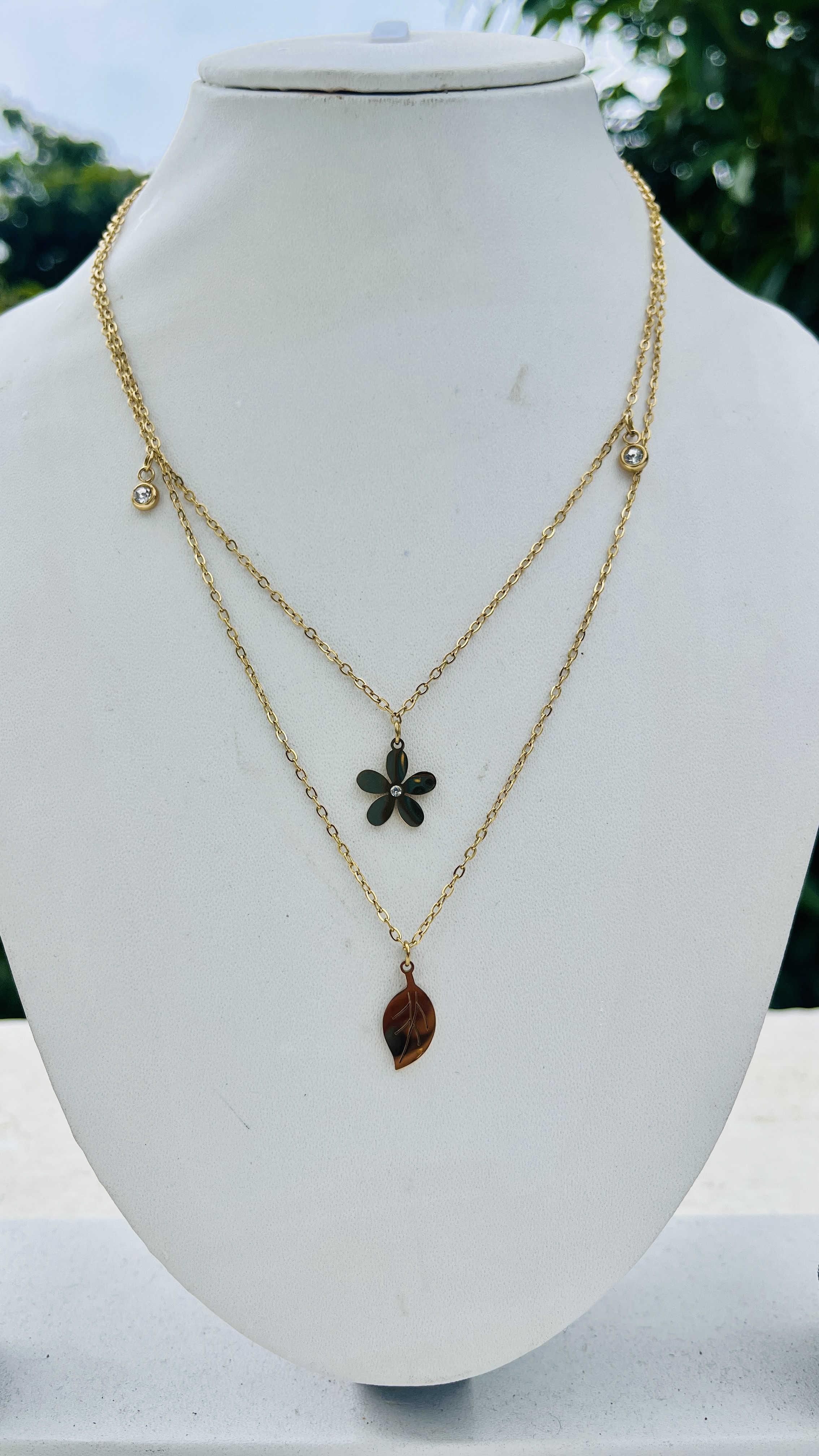 Gold Layered NecklaceAT006