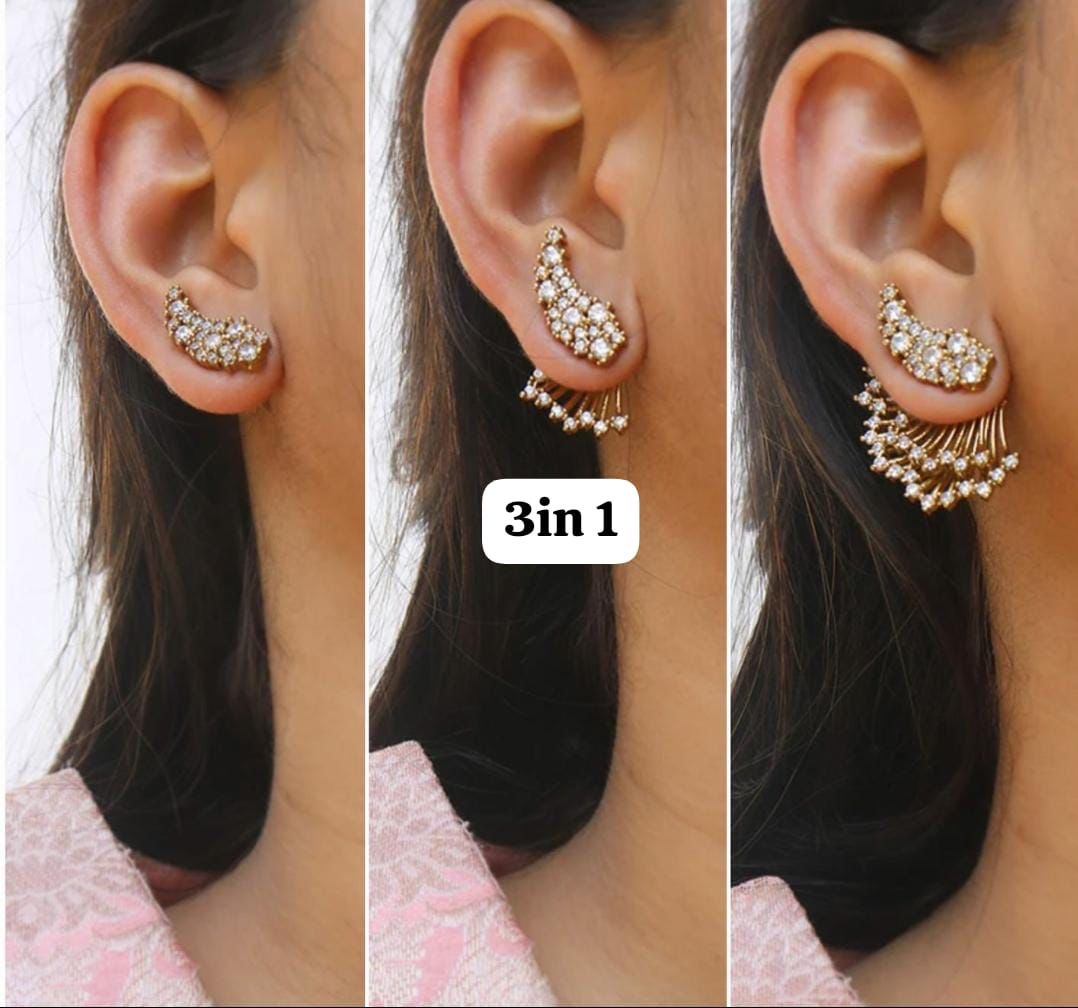 Elegant 3-in-1 Ear Cuff Set
