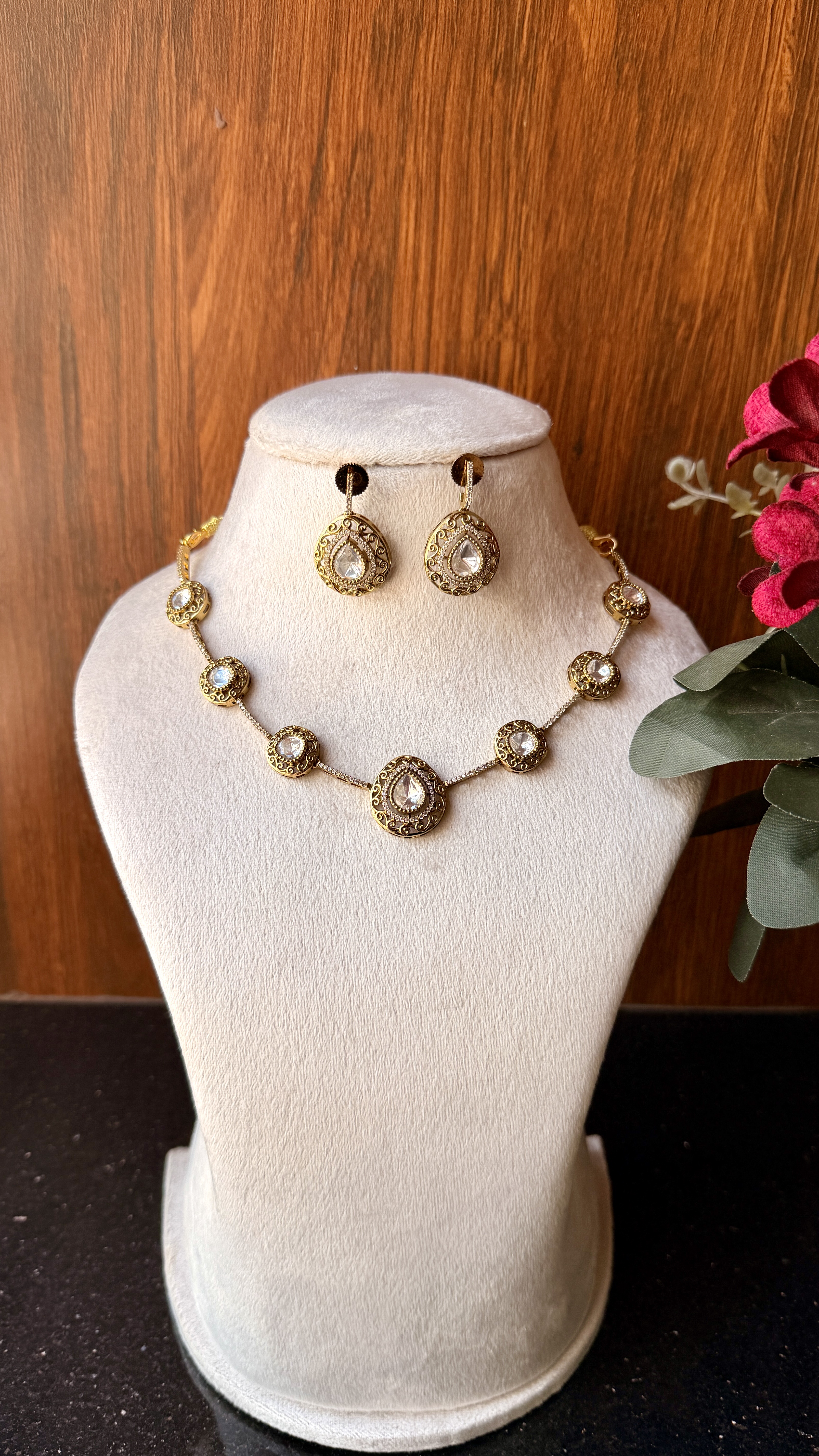 Modern statement necklace DLA441