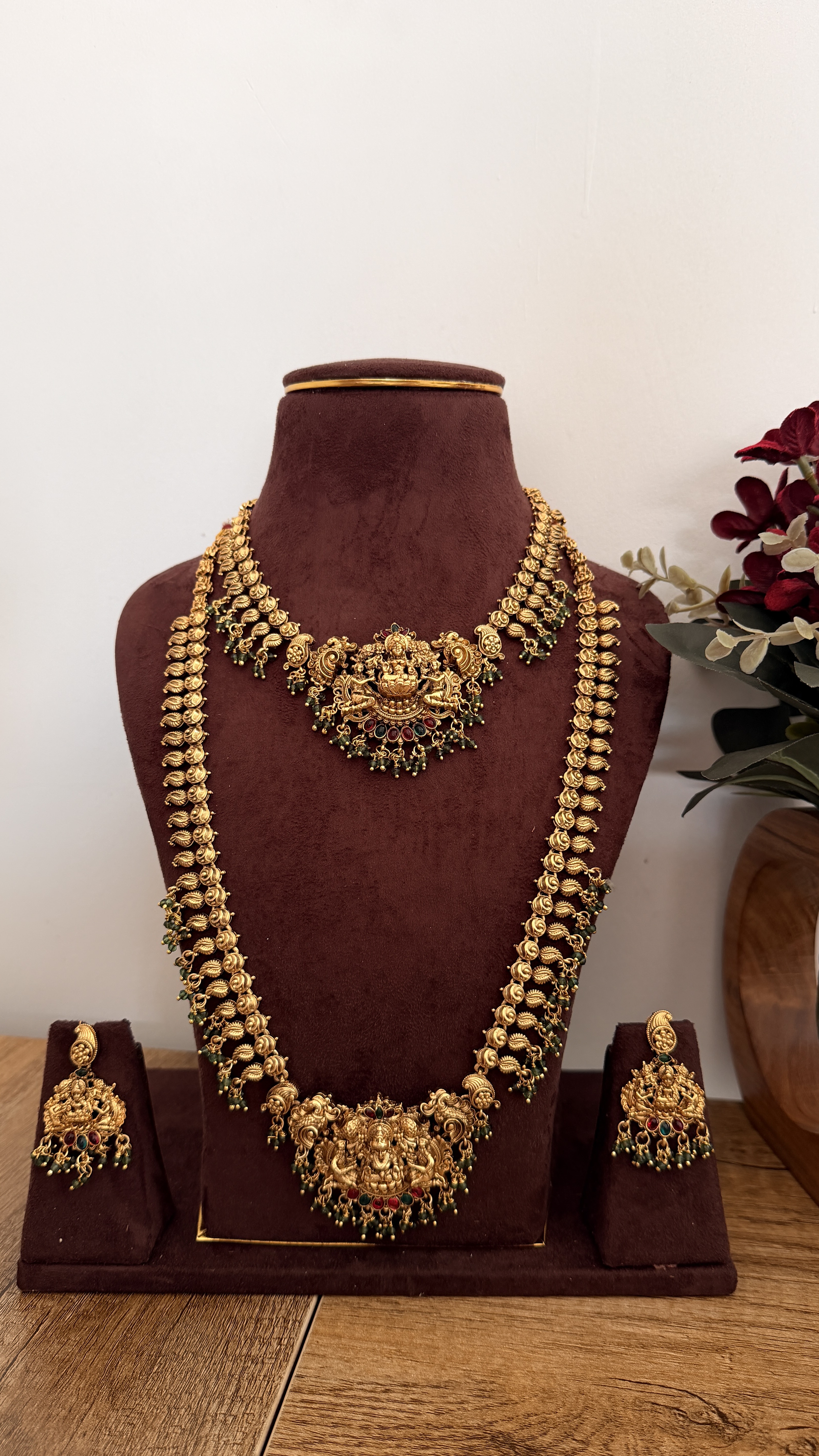 Combo green beads set CNS001