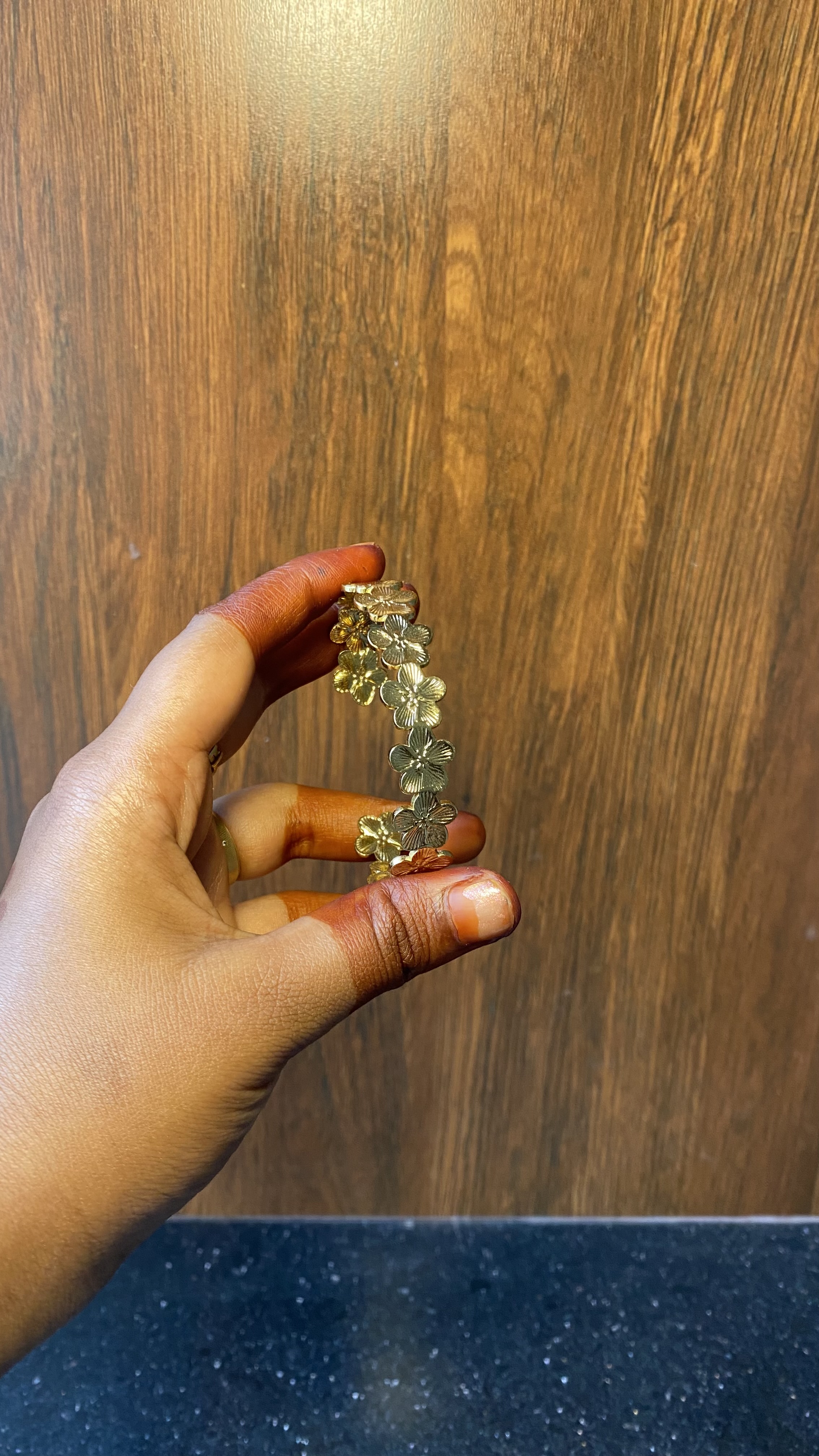 Florals anti tarnish  kada 