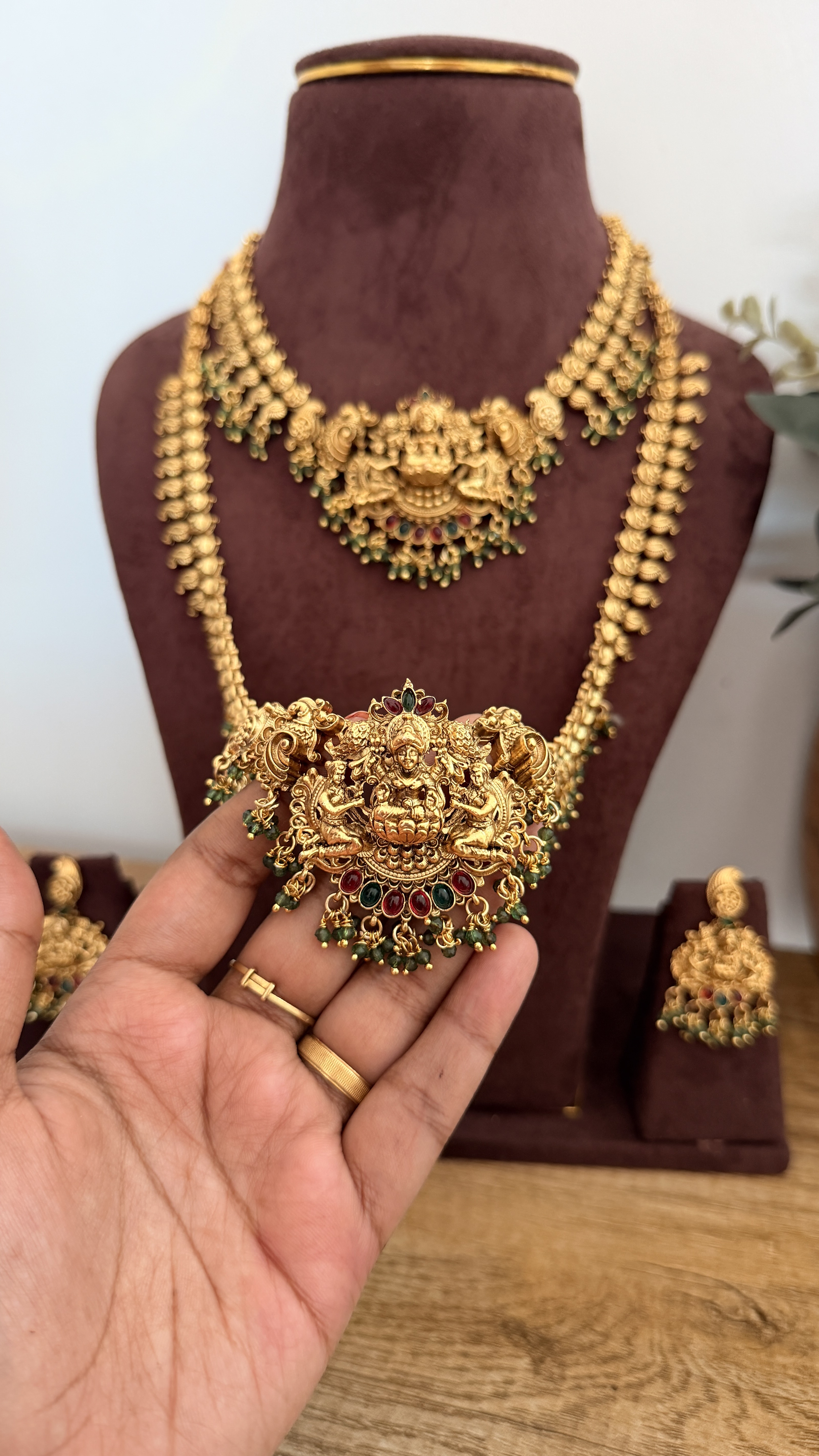 Combo green beads set CNS001