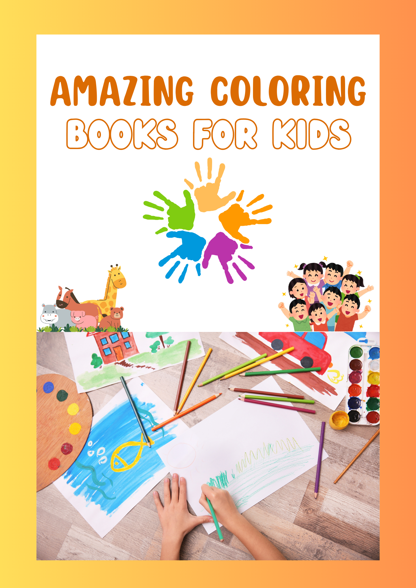 Amazing Coloring Book Bundle for Kids – 300+ Printable Pages | Animals, Fruits, ABC & More