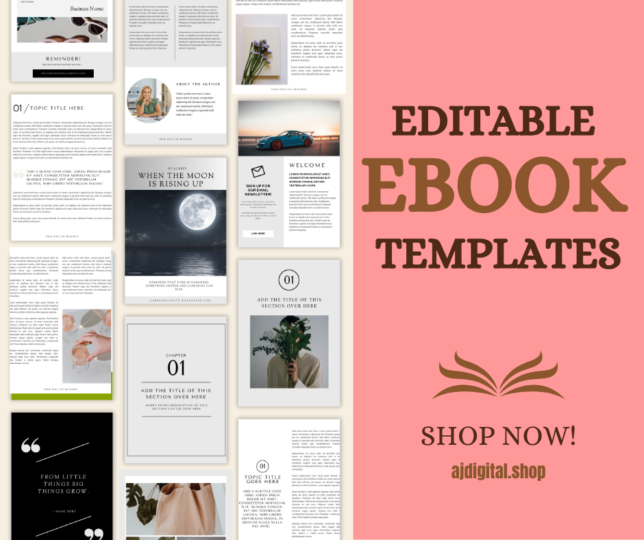 Editable 49-Page eBook Template for Canva