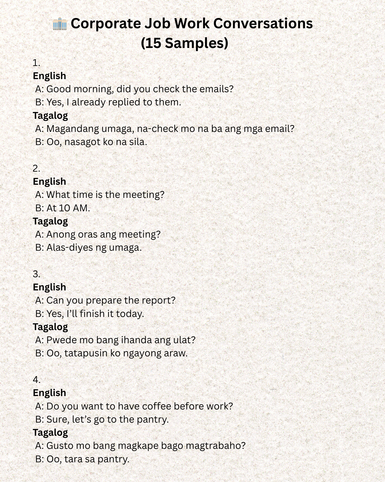 Ebook Dictionary Conversation – English Tagalog – 001