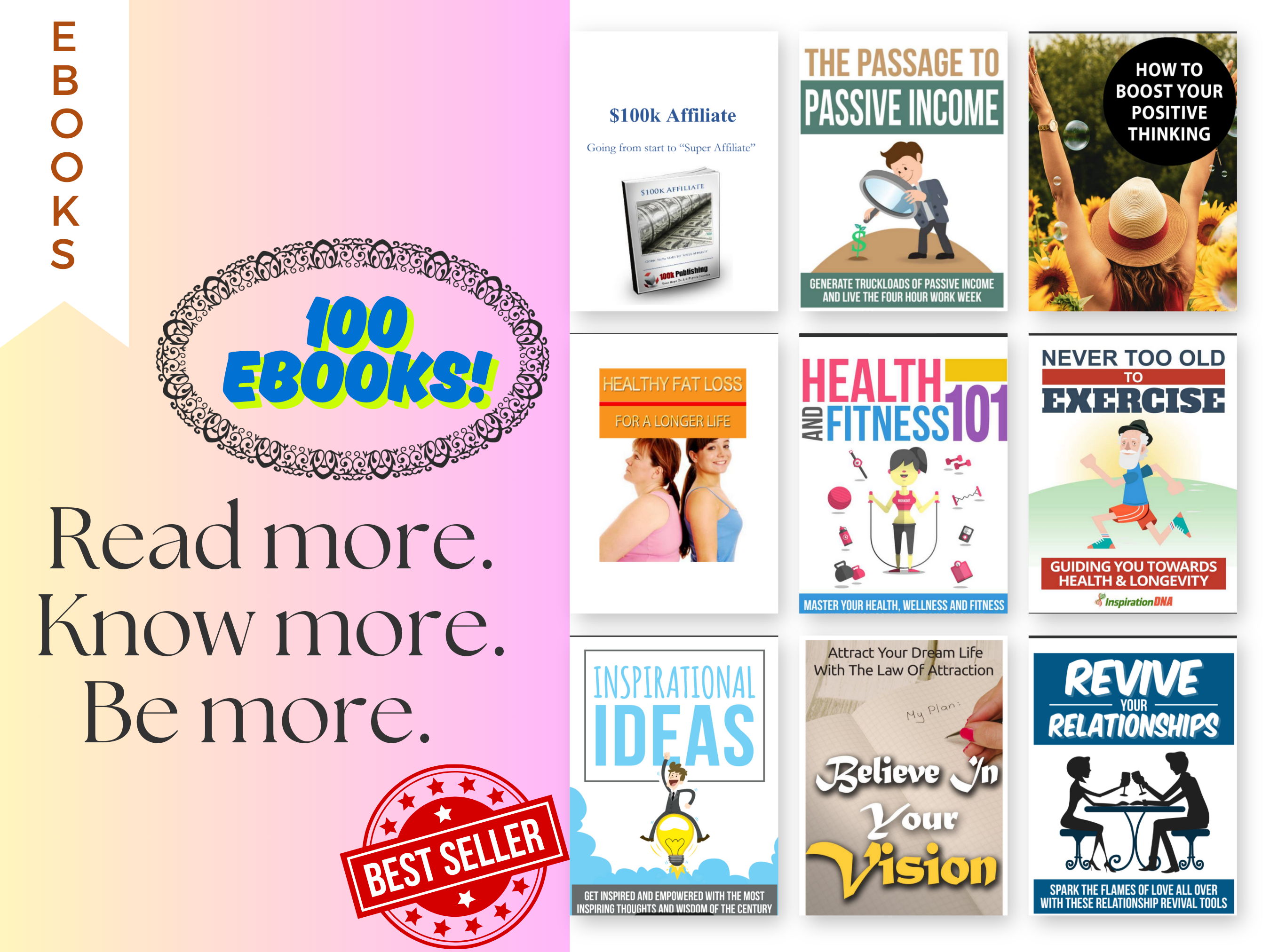 100 eBook Starter Business Bundle – PLR PDF Collection for Resell, Learning & Digital Content