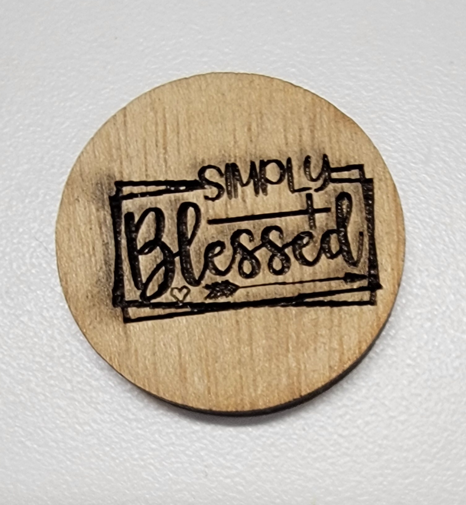 Simply Blessed - Wooden Token - Arrow - Set of 4