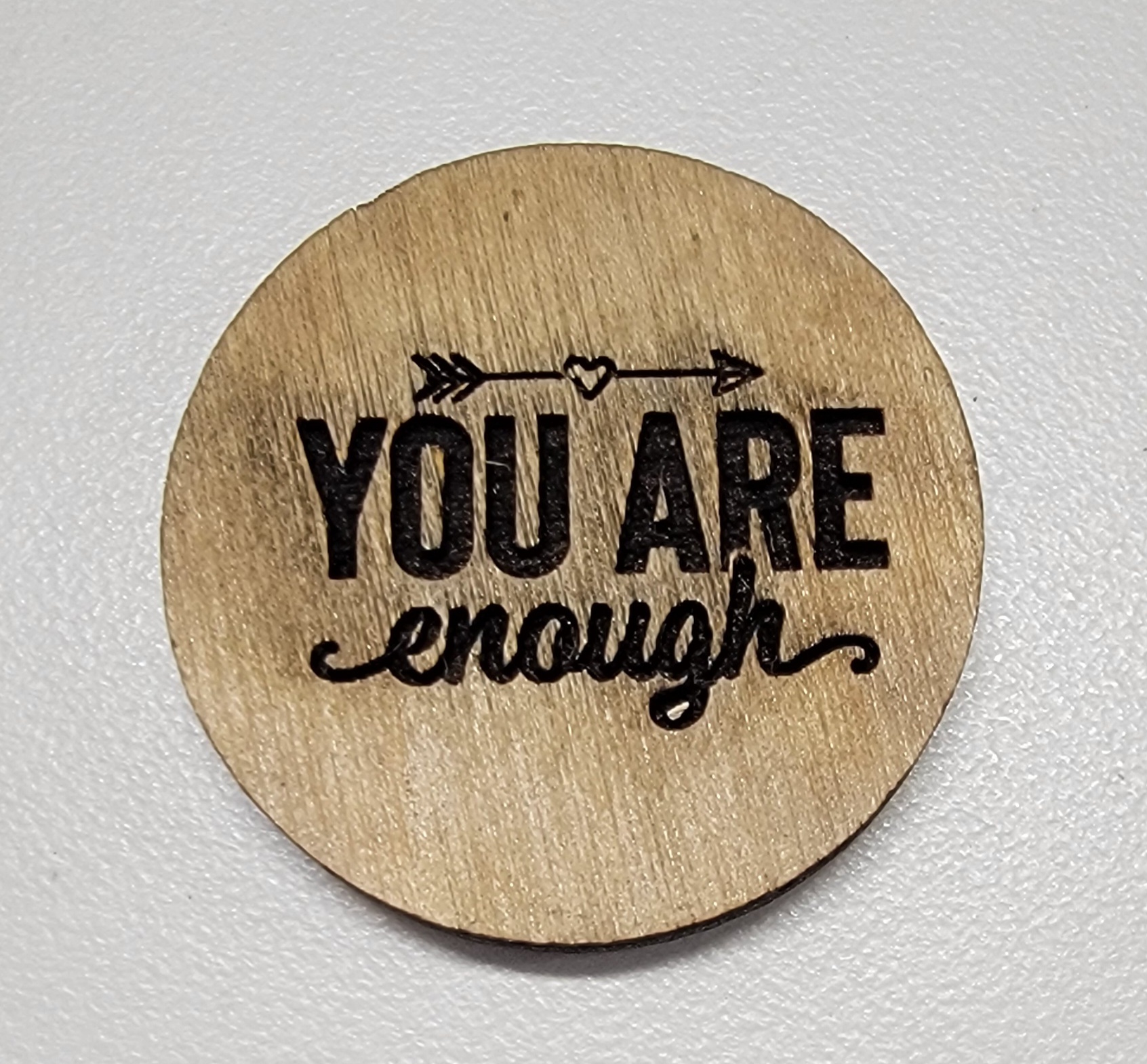 You Are Enough - Wooden Token - Arrow - Set of 4