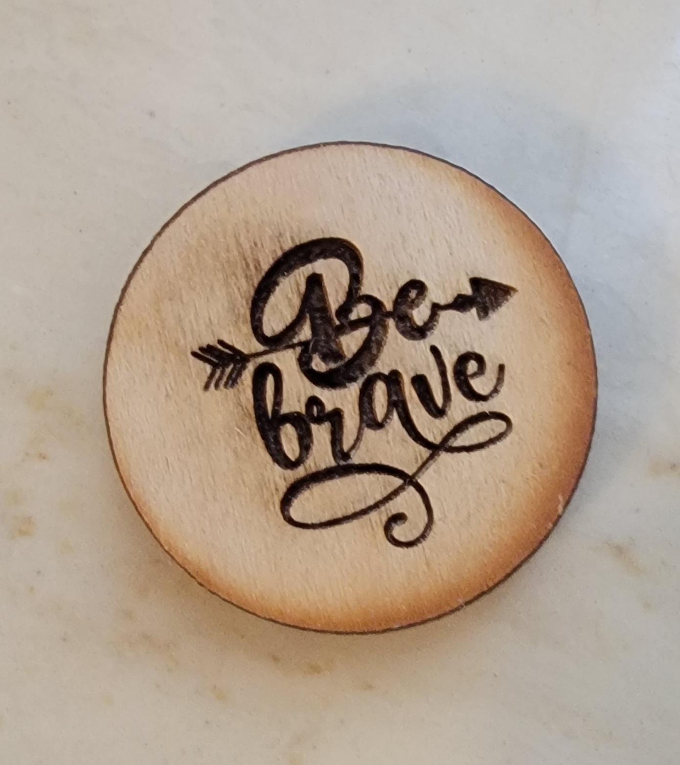 Be Brave - Arrow - Wooden Token - Set of 4