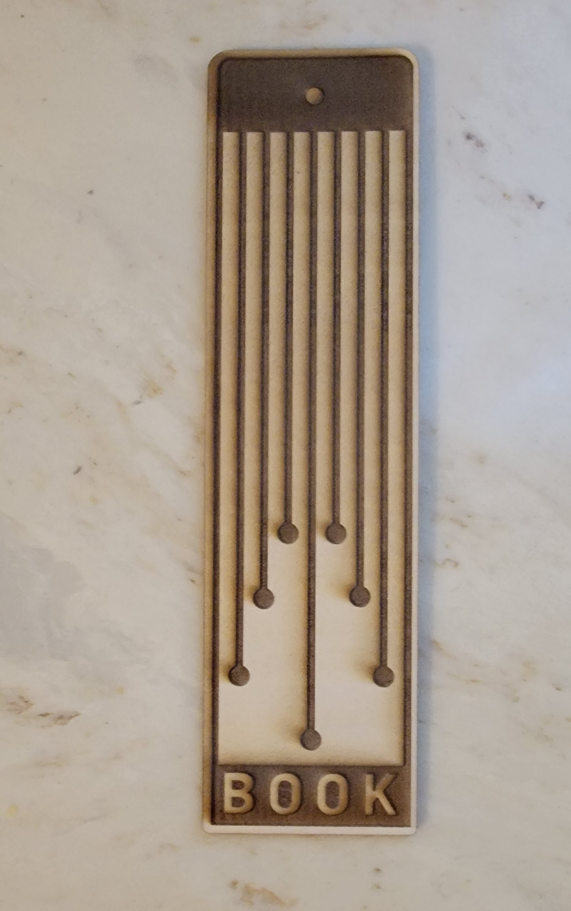 Wooden Engraved Bookmark