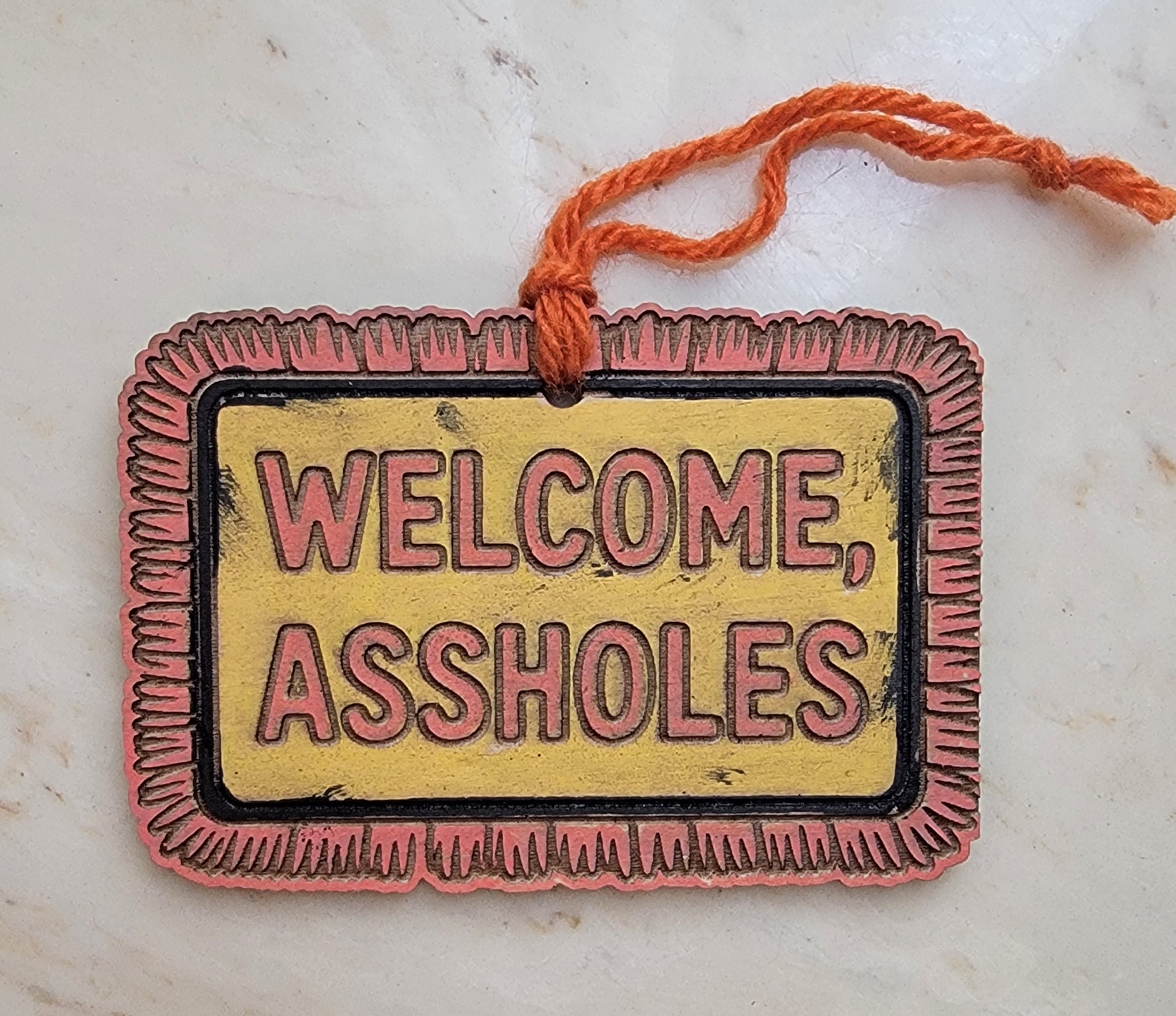 Funny Welcome Door Mat Ornament