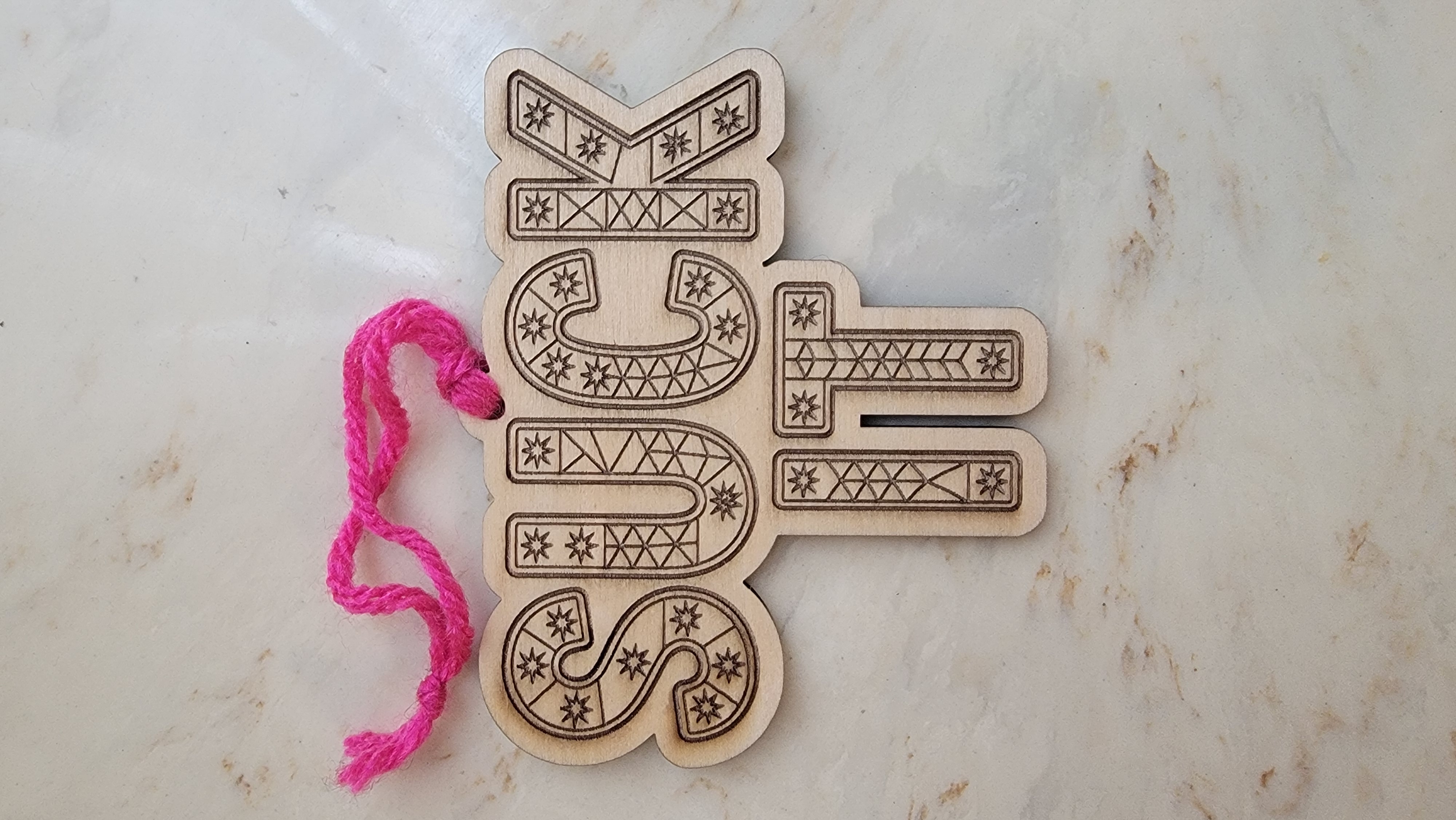 Wooden 'Suck It' Decorative Ornament