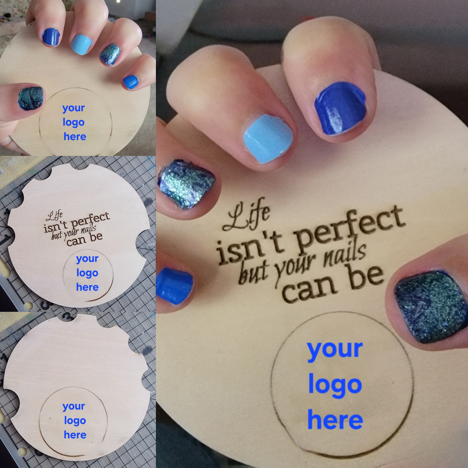 Nail Manicure Photo Prop - Personalized Wooden Nail Polish Display