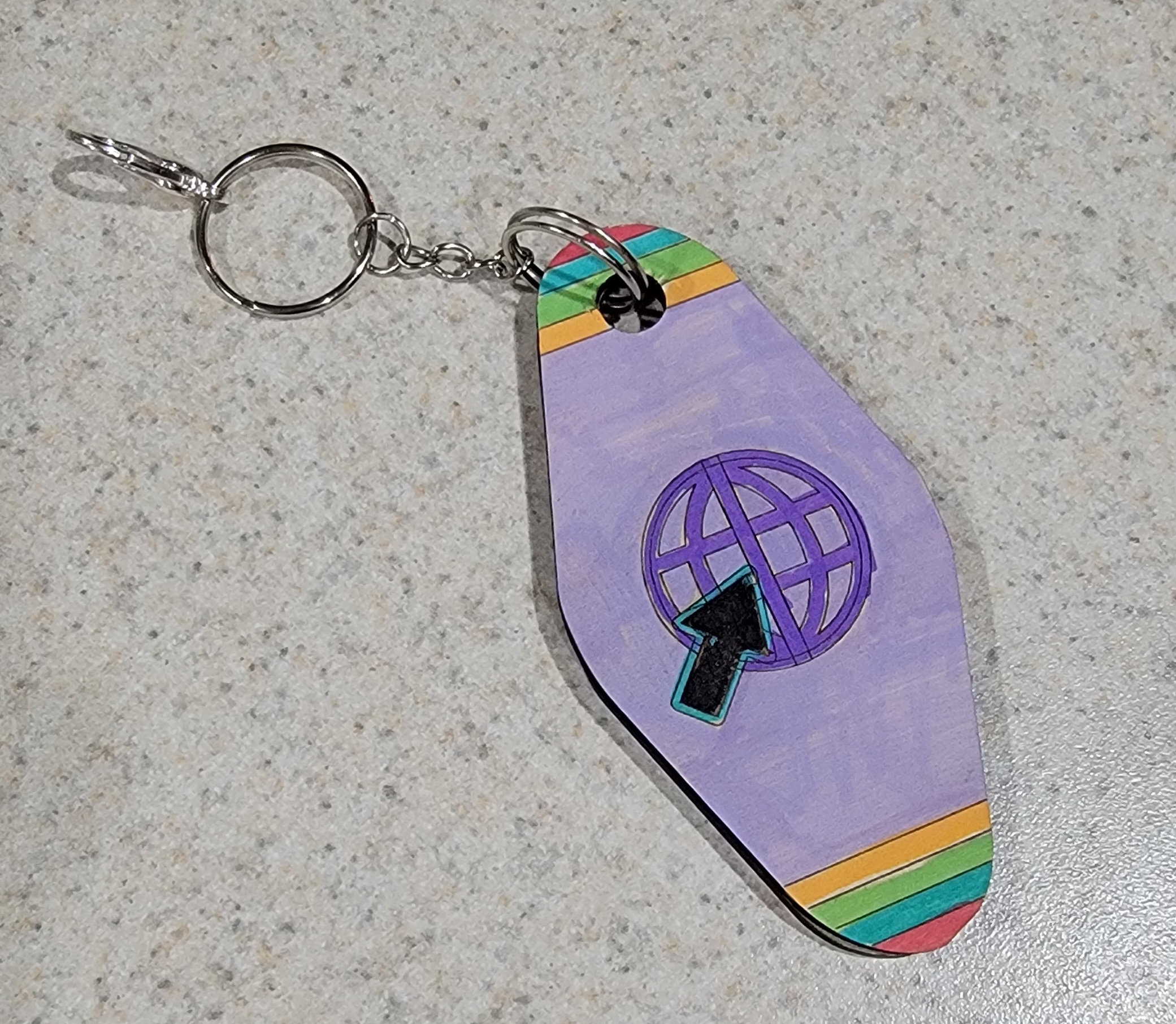 NFC Internet Keychain - Retro