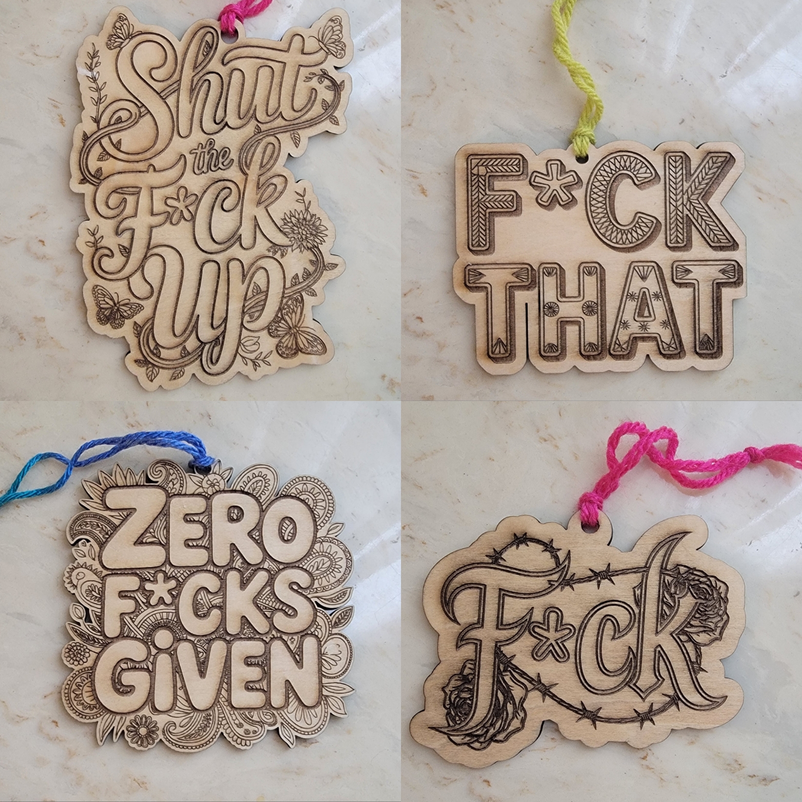 F*ck That Wooden Ornament