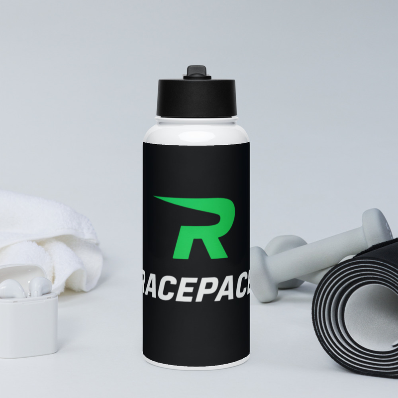 Racepace Stainless steel water bottle with a straw lid