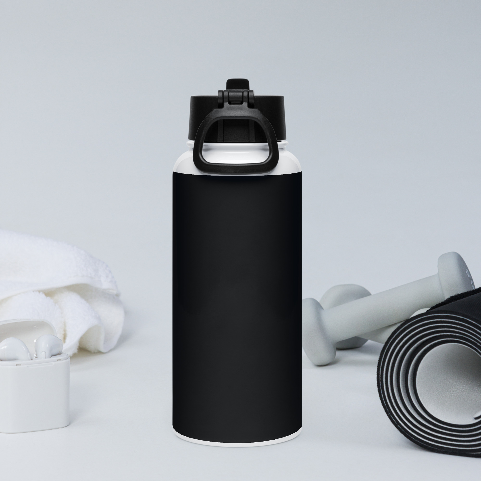 Racepace Stainless steel water bottle with a straw lid