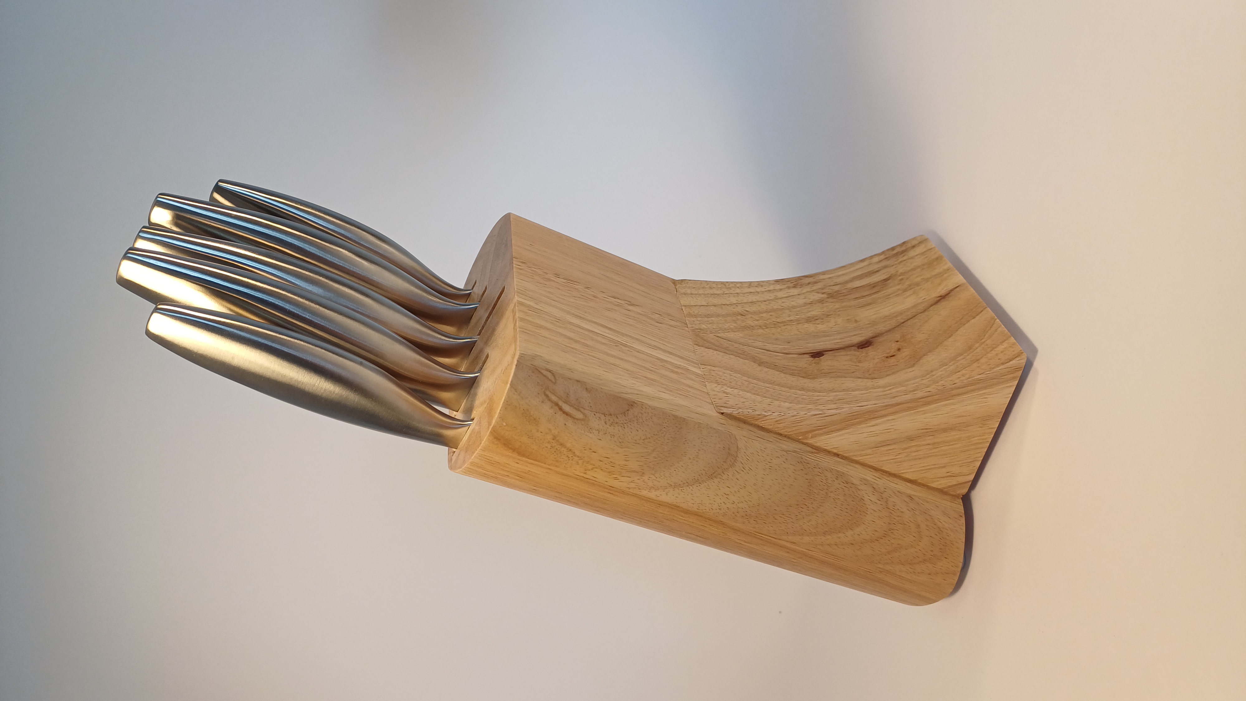 5-delige messenset met blok Amefa