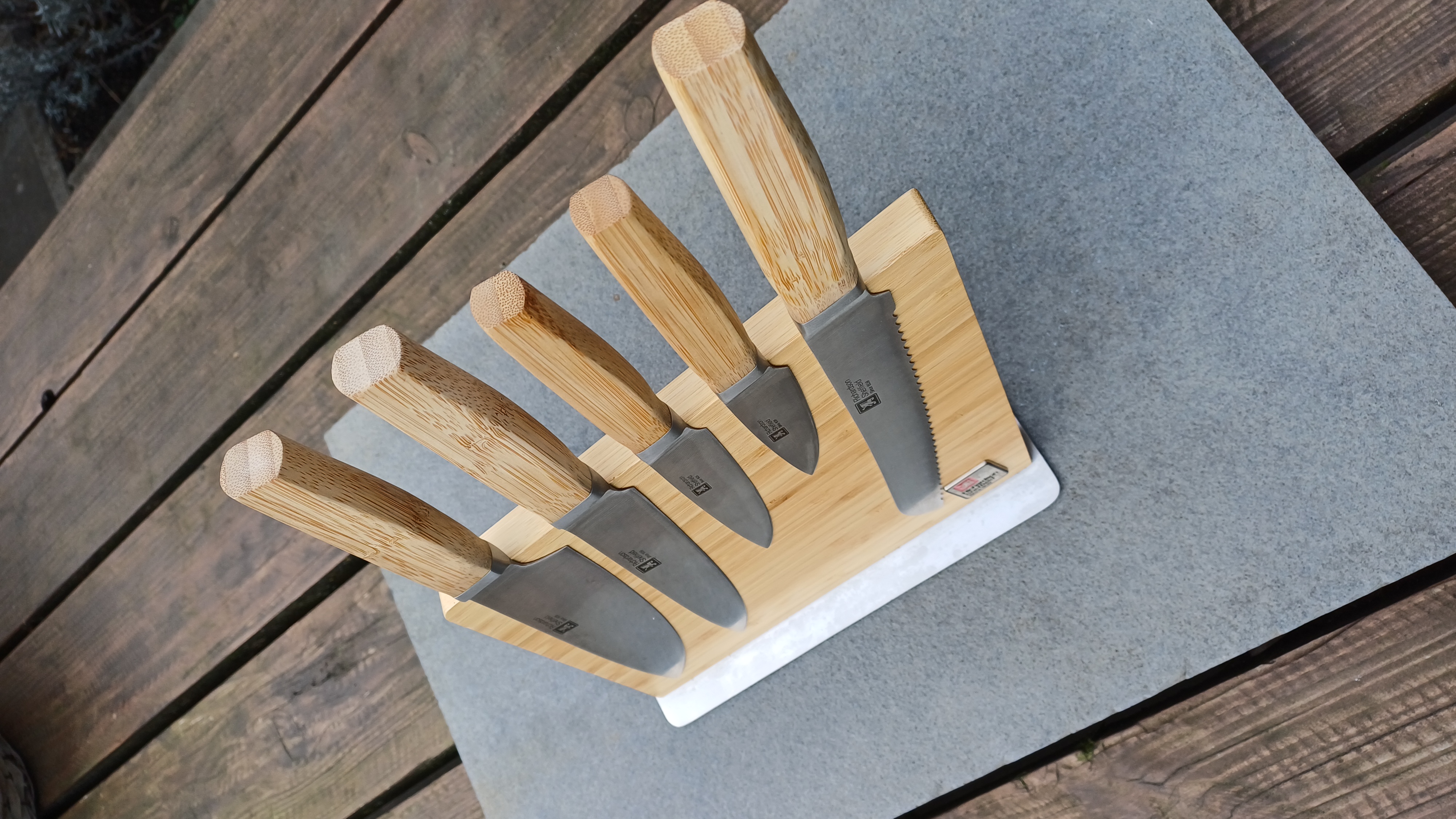 Richardson Sheffield Nomad bamboe 5-delige messenset 