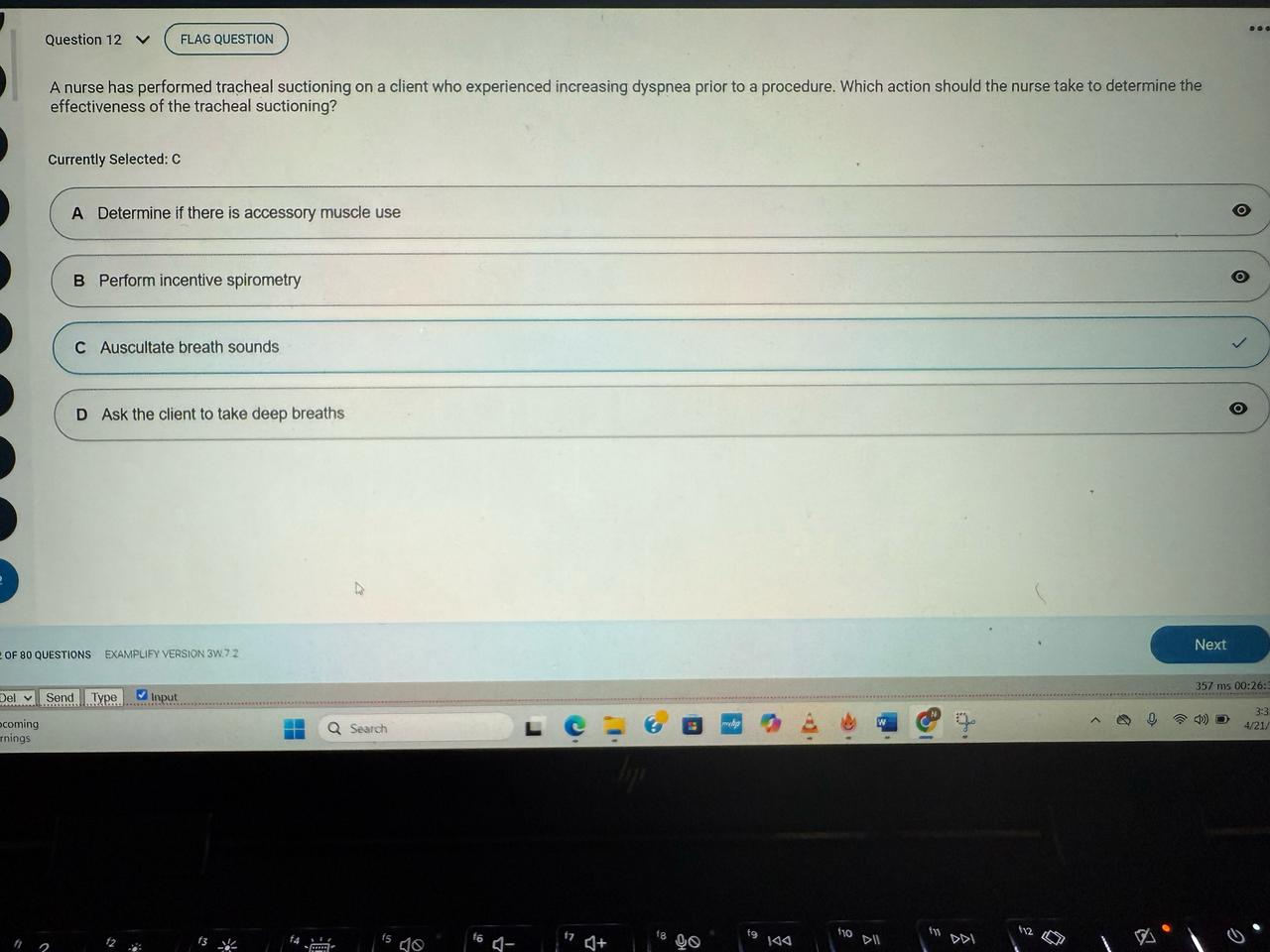 NR 224 Fundamentals Skills Comprehensive Final 