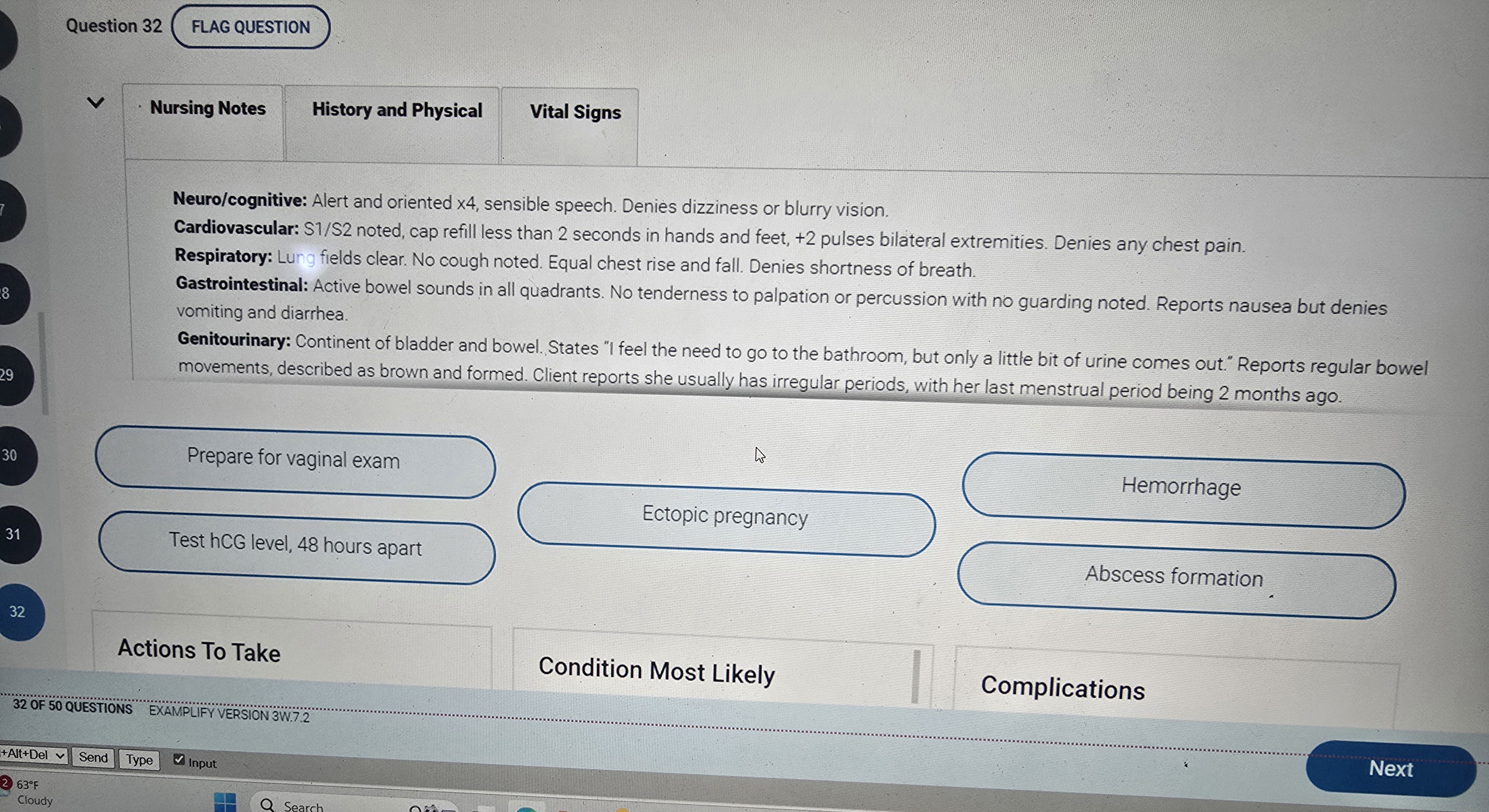 NR 304 Health Assessment II Benchmark- Open Check