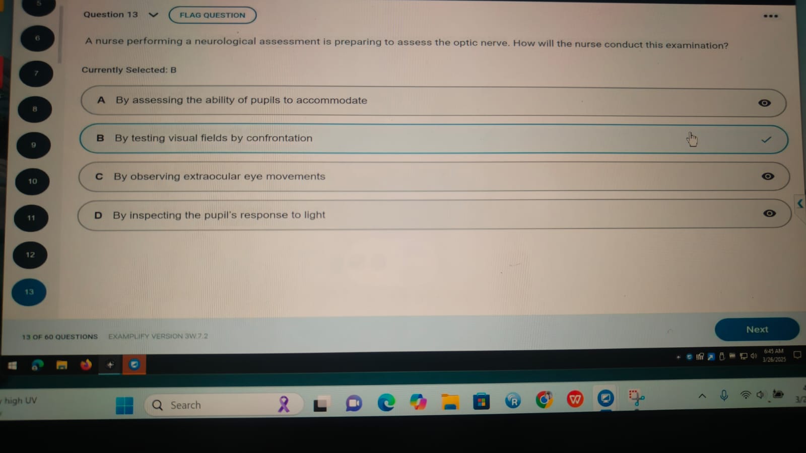 NR 304 Health Assessment 2 Exam 1