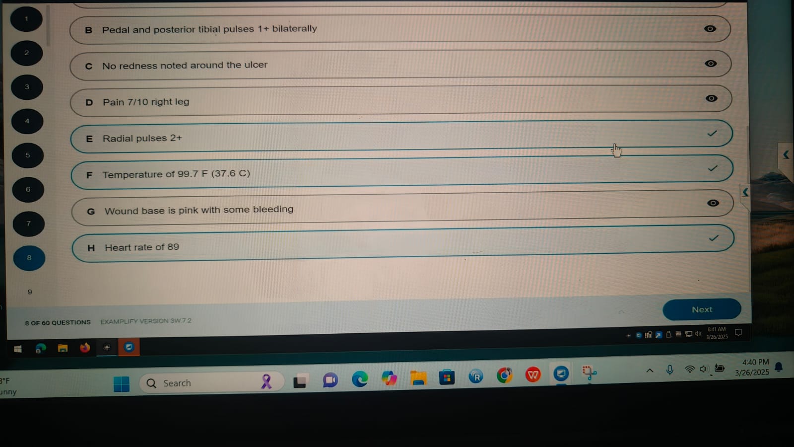 NR 304 Health Assessment 2 Exam 1
