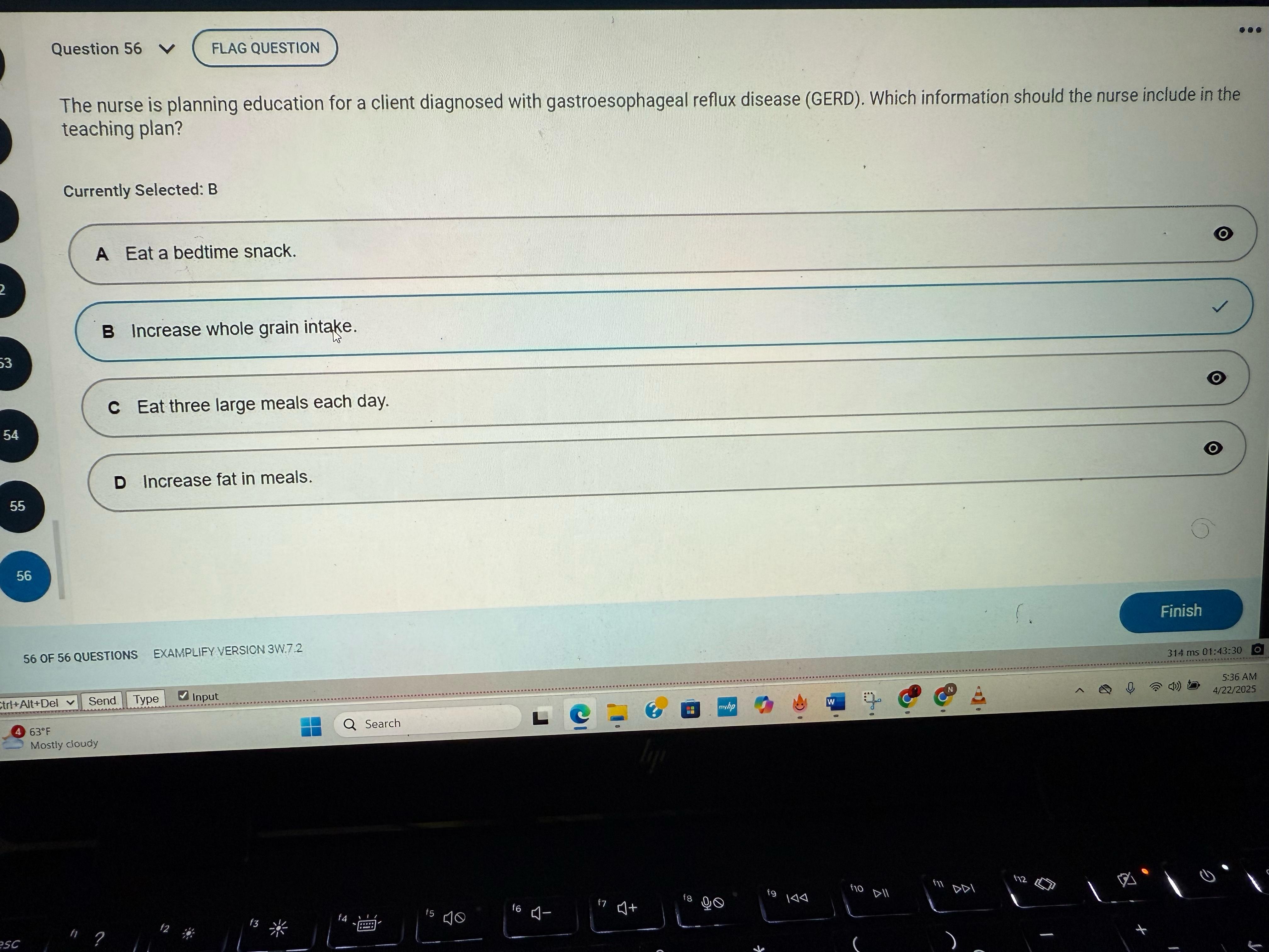 NR 324 Adult Health 1 Exam 2 Final