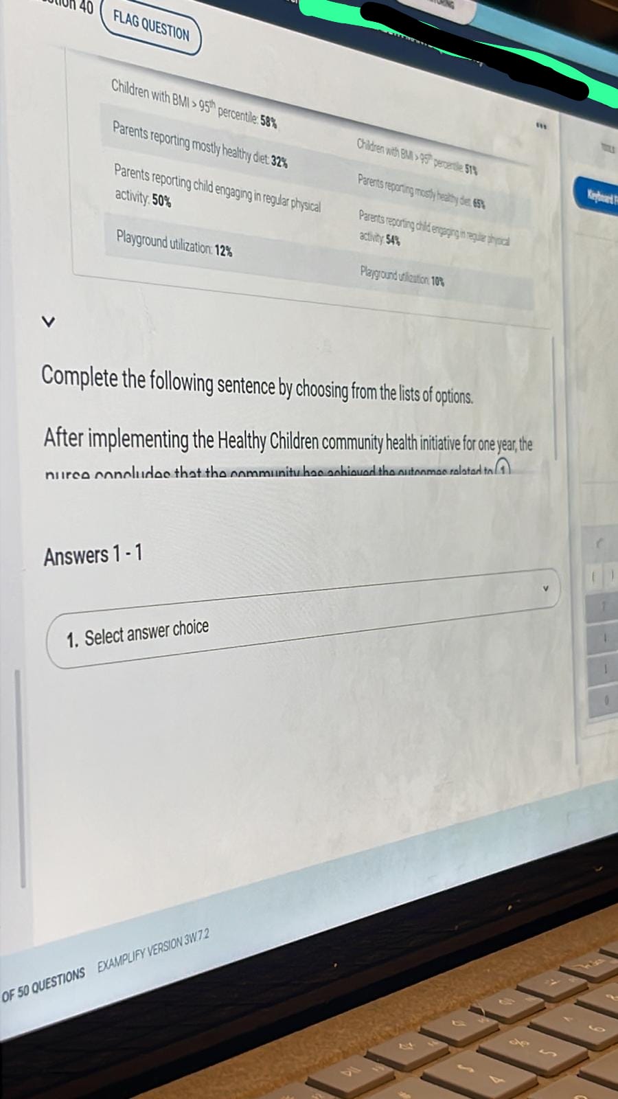 NR 442 Community Health CJE Benchmark