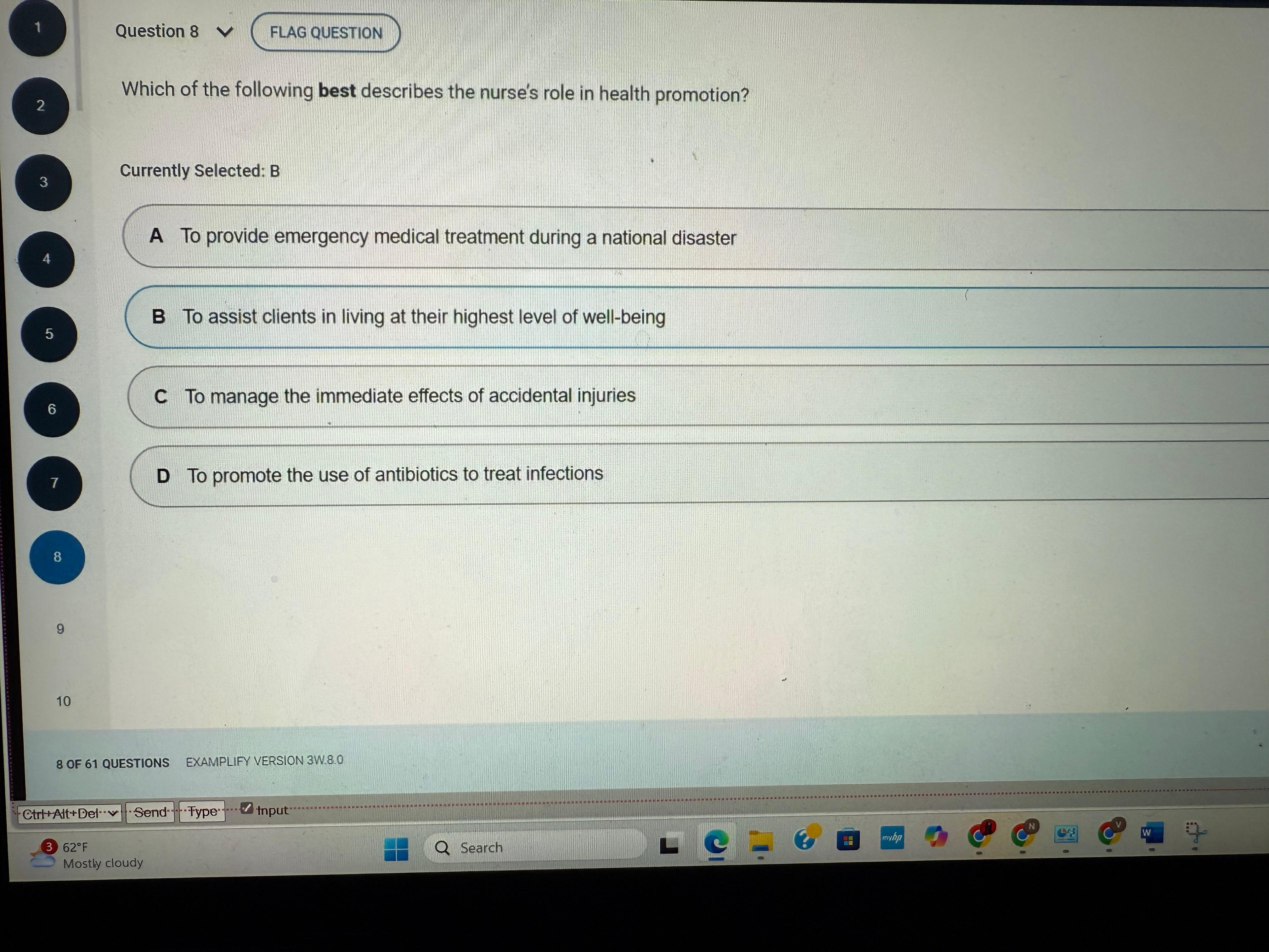 NR 222 Health and Wellness Exam 2 – Version 2532 
