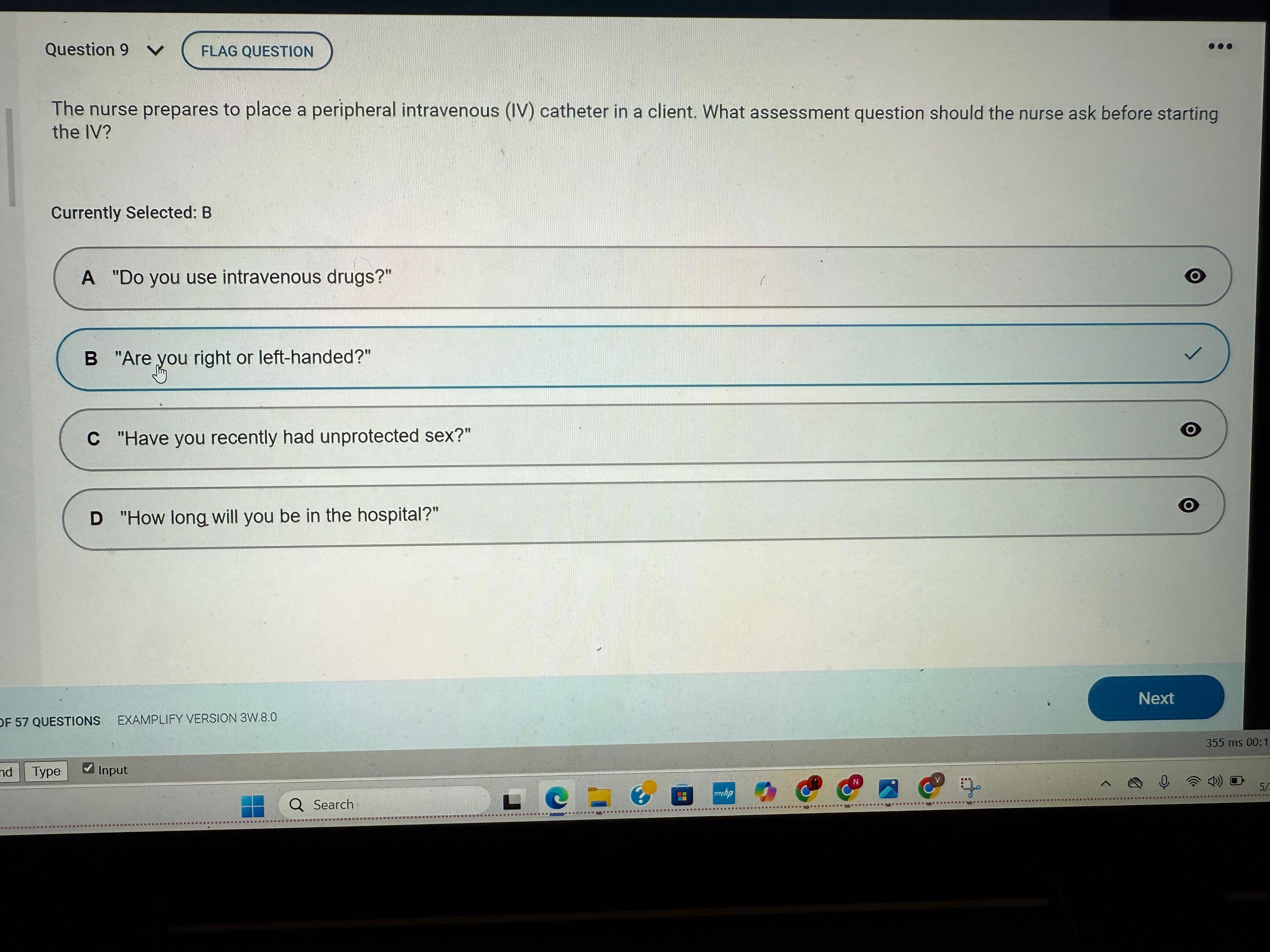  NR-226 Fundamentals – Patient Care Exam 1