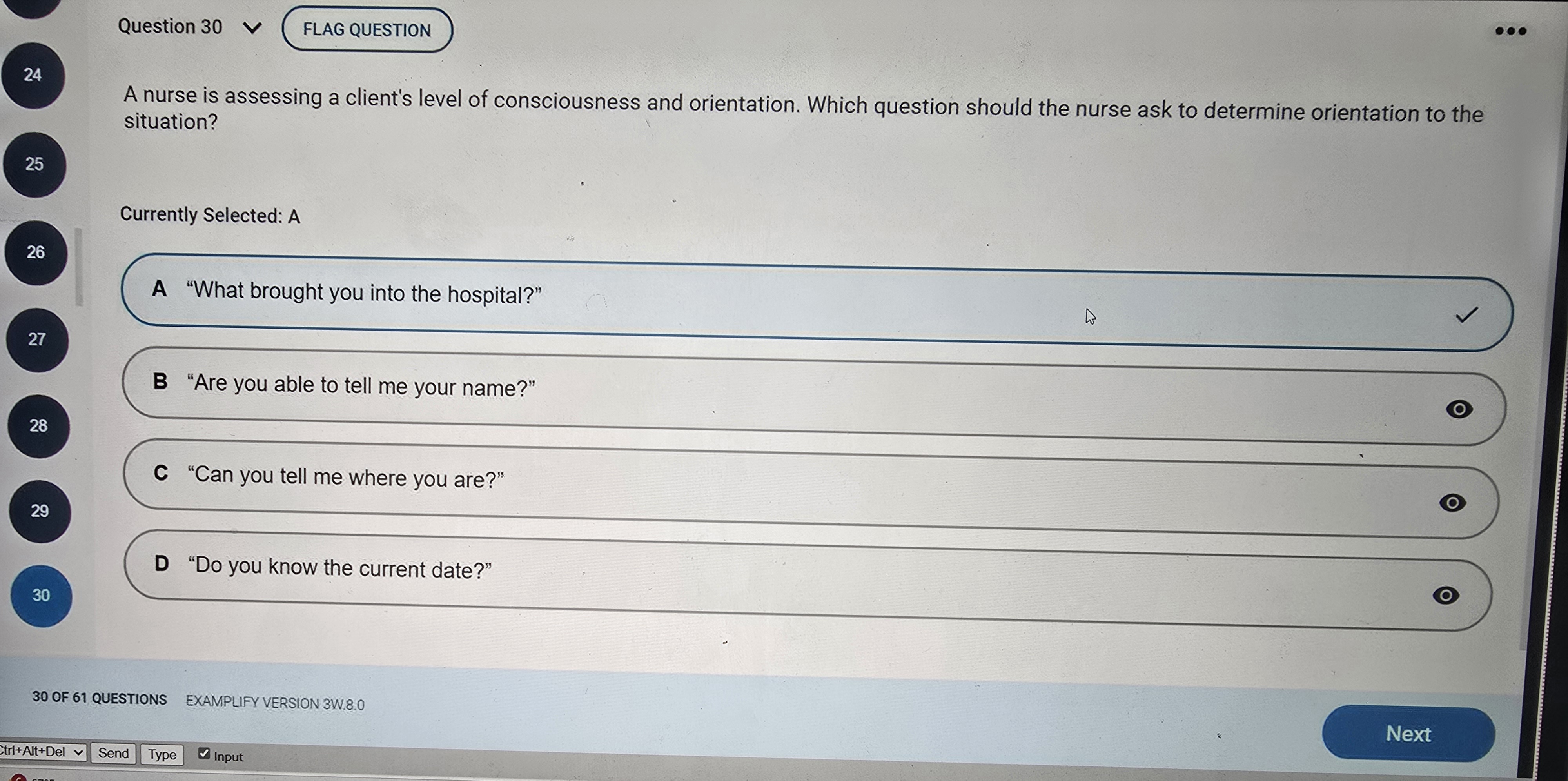 NR 302 Health Assessment 1 Exam 1