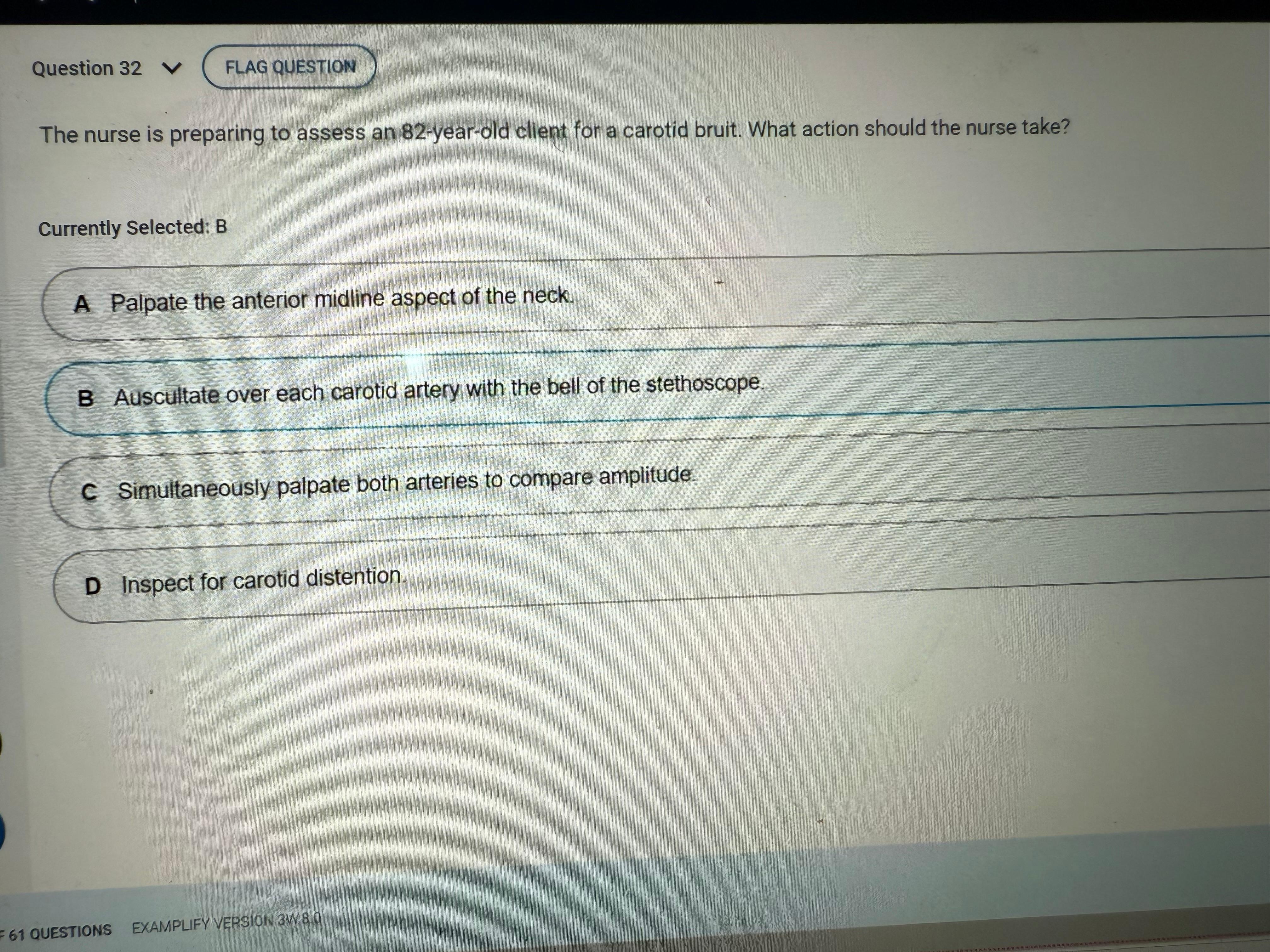 NR 302 Health Assessment 1 Exam 2 Version 2531