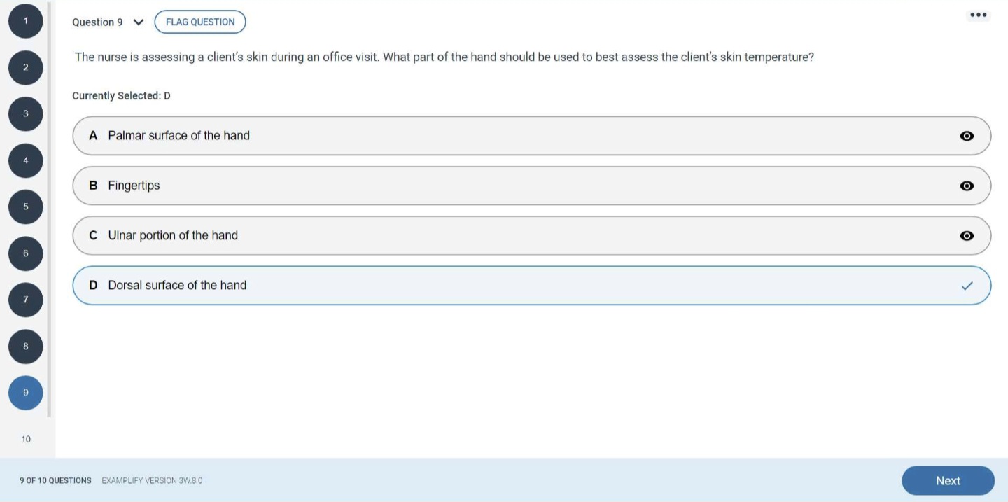 NR 302 Health Assessment 1 Quiz 2b