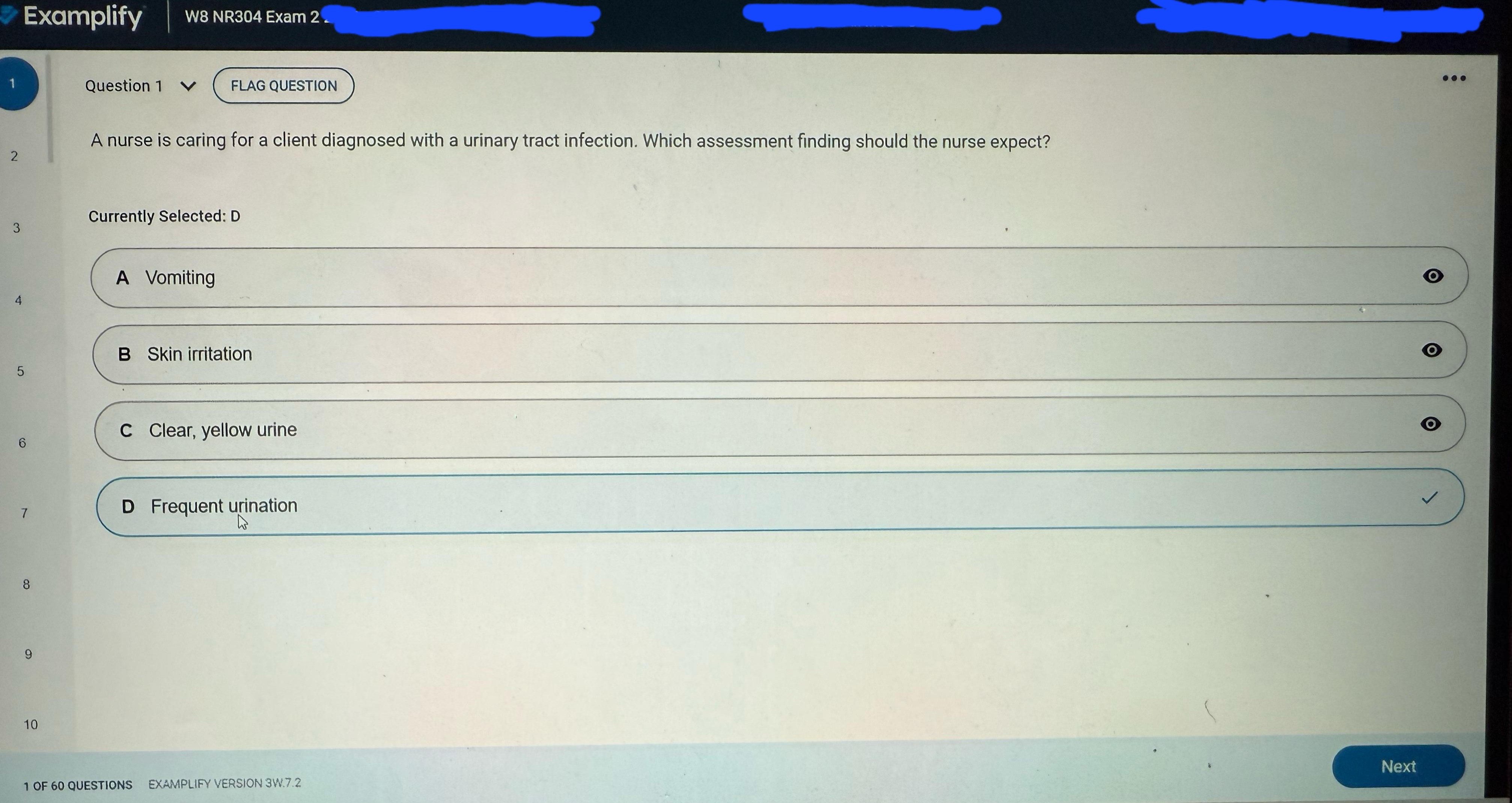 NR 304 Health Assesment II Exam 2