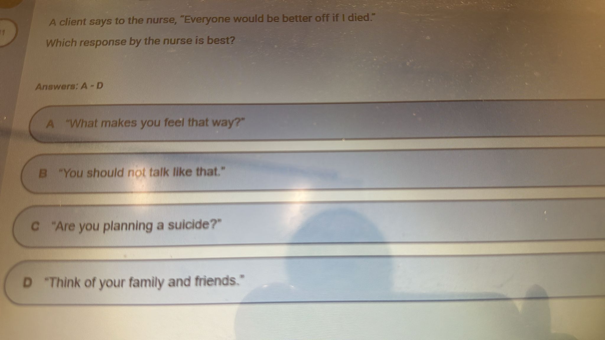 NR 326 Mental Health CJE Benchmark