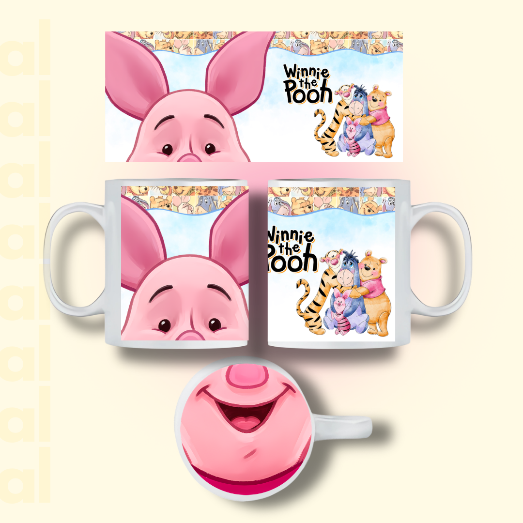 DTF UV COMPLETO Caritas: Pooh (Varios Modelos) 