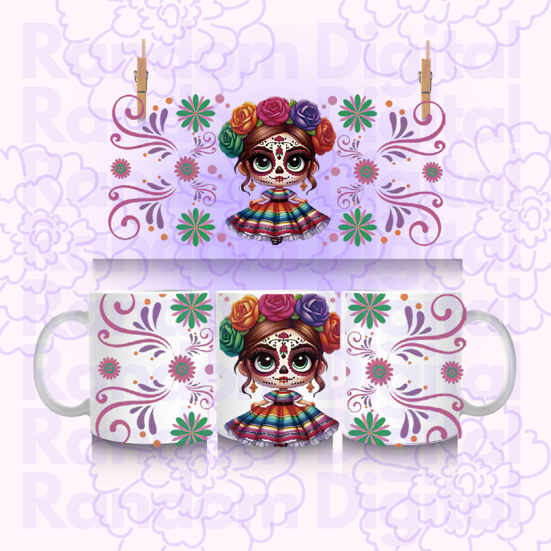 🎃 DTF UV: Catrina 1 