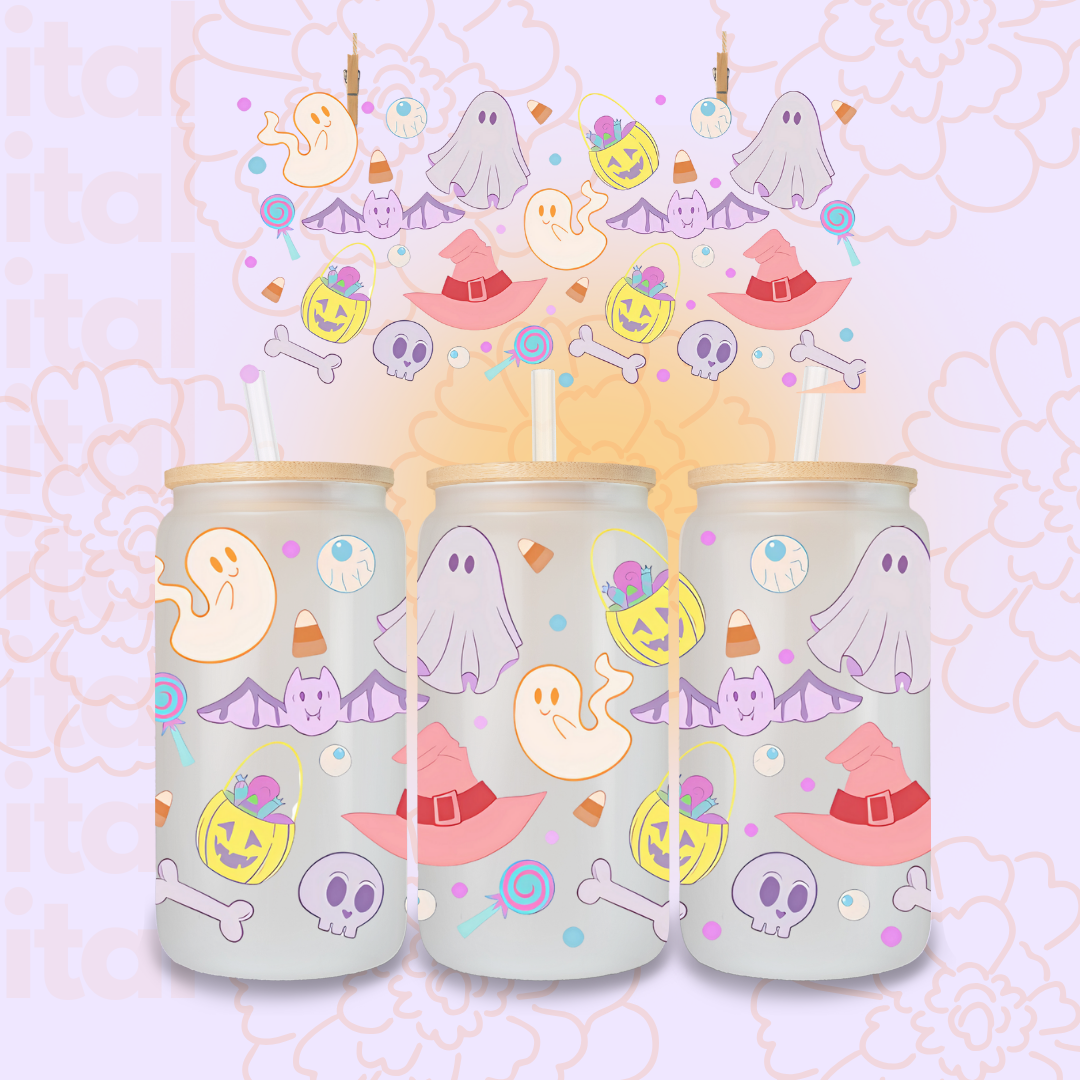 🎃 DTF UV: Gorro Brujita