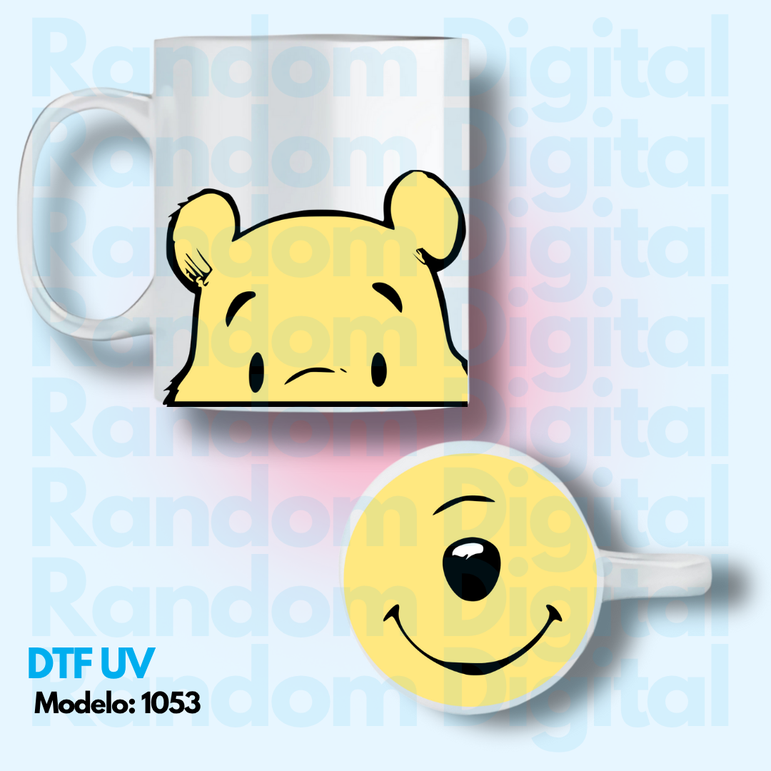 DTF UV Caritas Winnie the Pooh (Varios Modelos) 