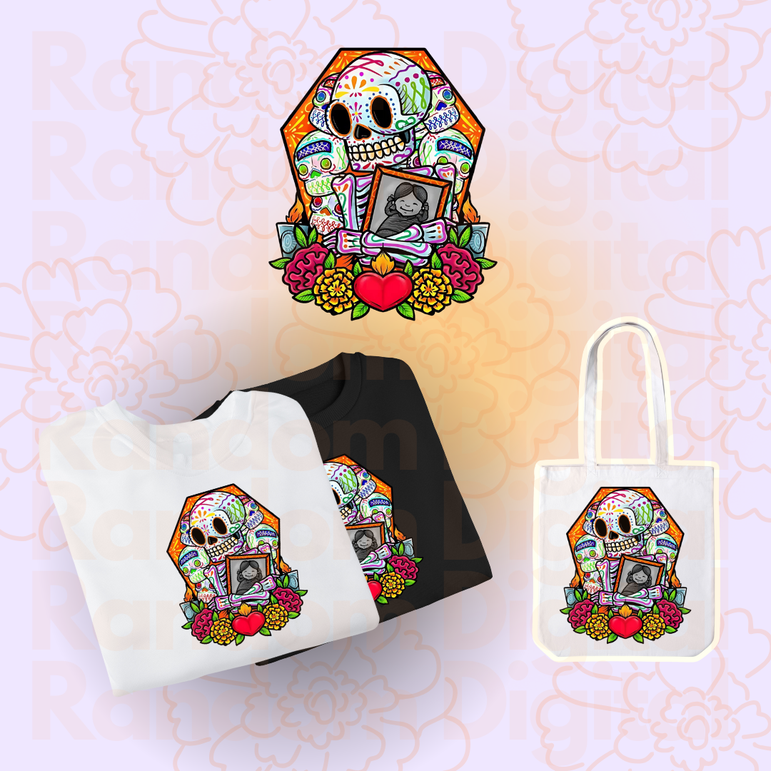 💀 DTF TEXTIL:CALAVERA 1