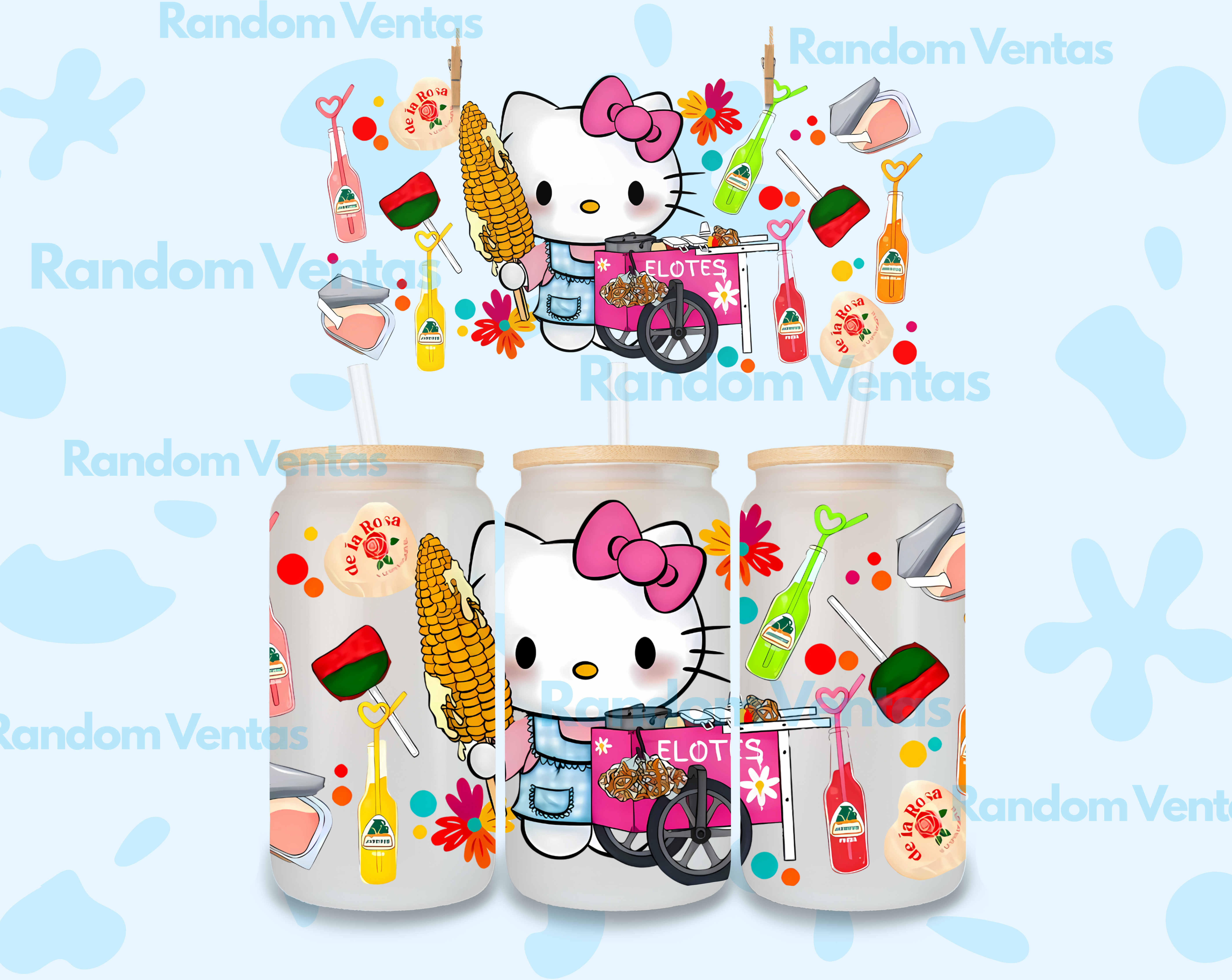 DTF UV Hello Kitty Elote