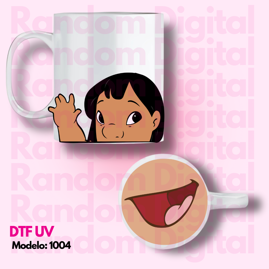 DTF UV Caritas Lilo & Stitch (Varios Modelos) 