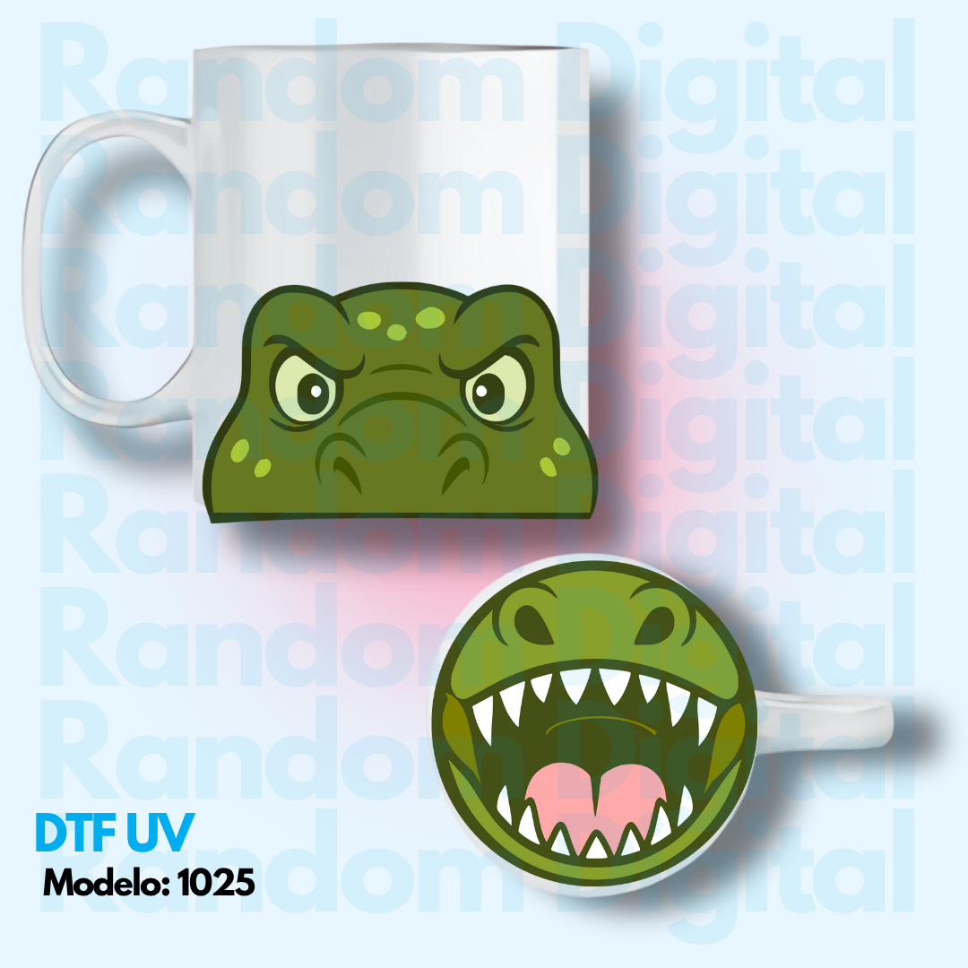 DTF UV Caritas Dinasaurios (Varios Modelos) 